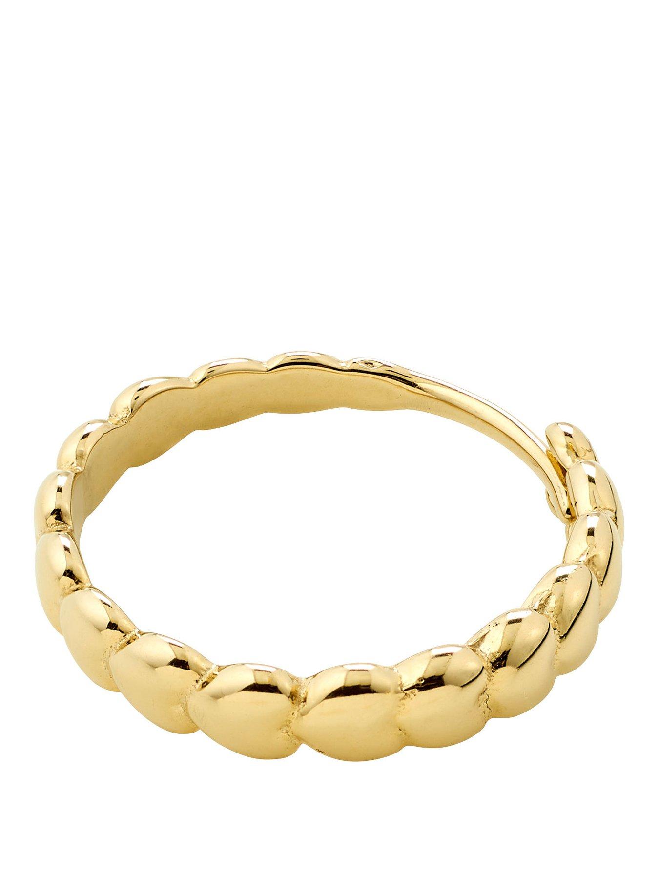 Pilgrim REVAN waterproof ring gold-plated