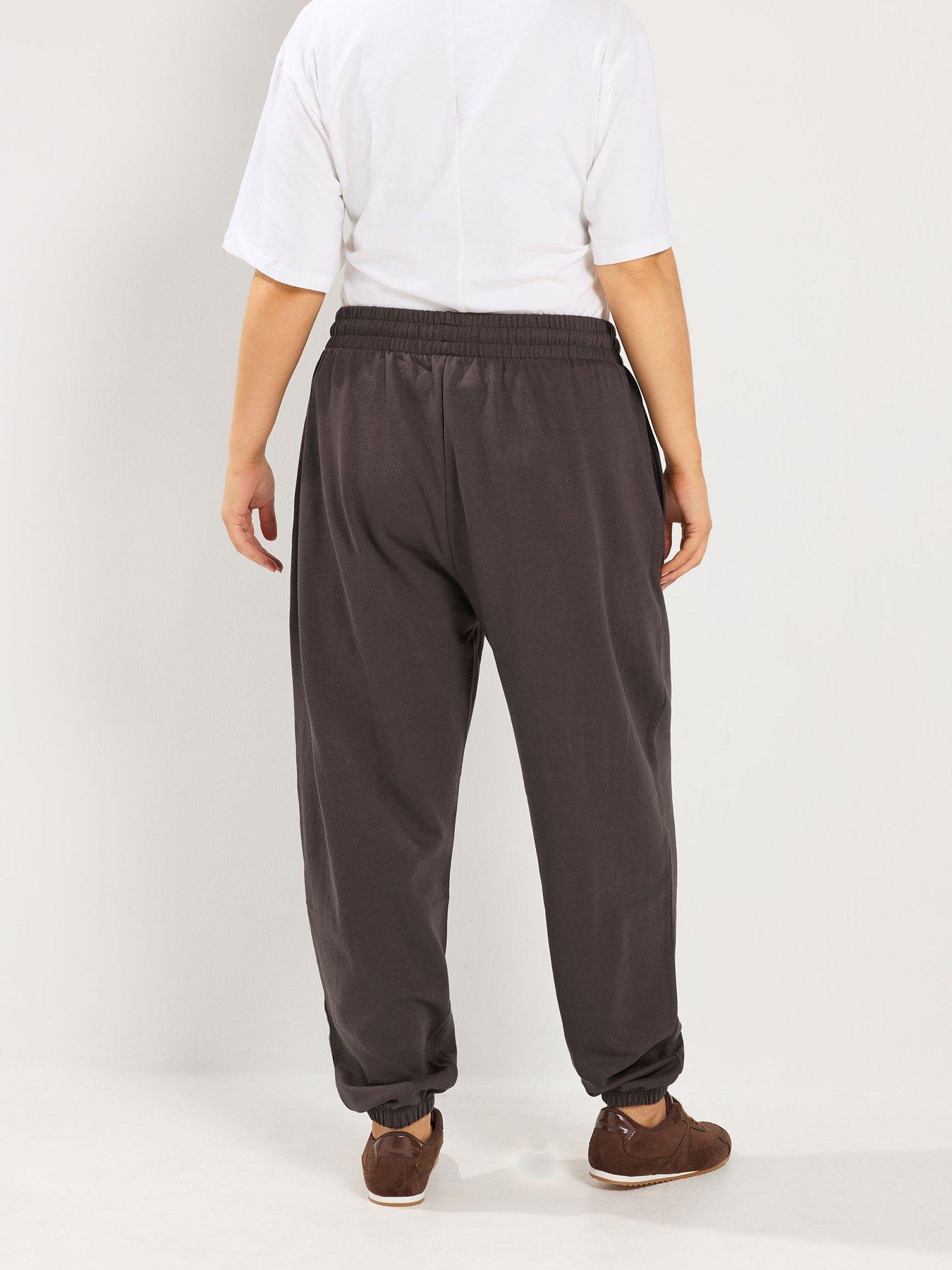 Image 2 of 4 of Yours Curve Cuffed Jogger - Brown