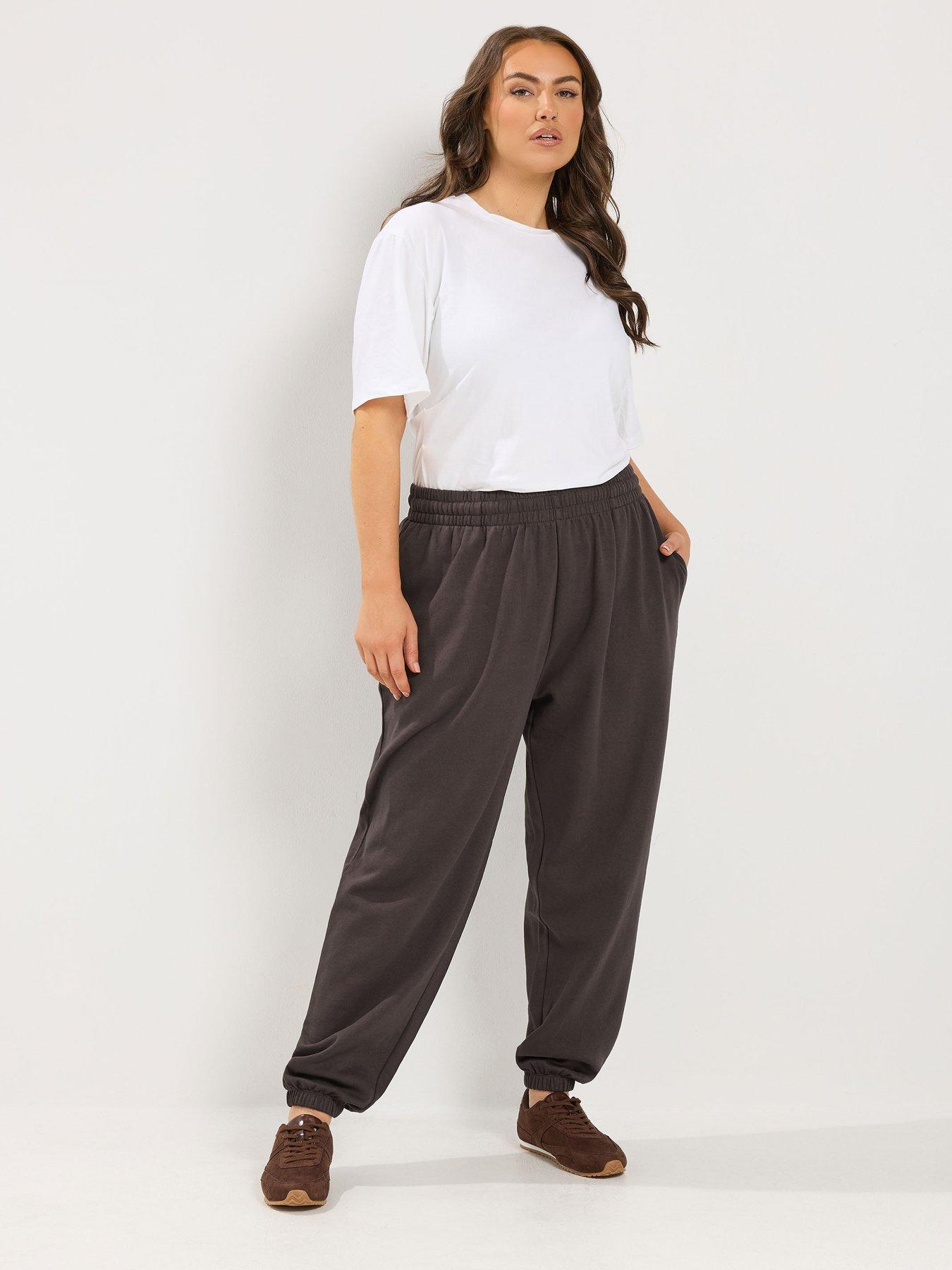 Image 3 of 4 of Yours Curve Cuffed Jogger - Brown
