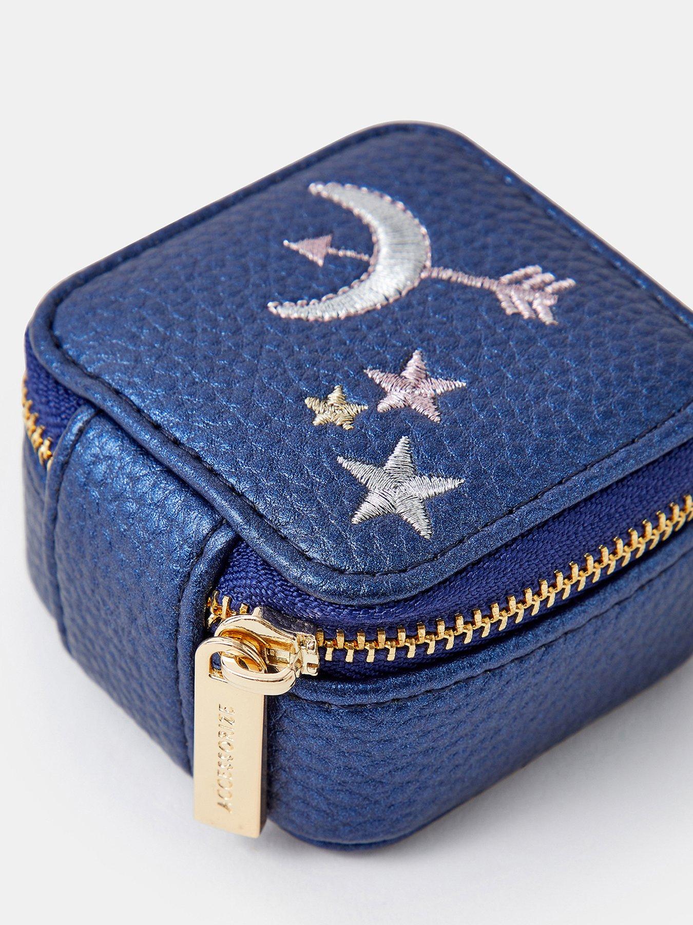 Image 2 of 3 of Accessorize Mini Celestial Jewellery Box - Blue