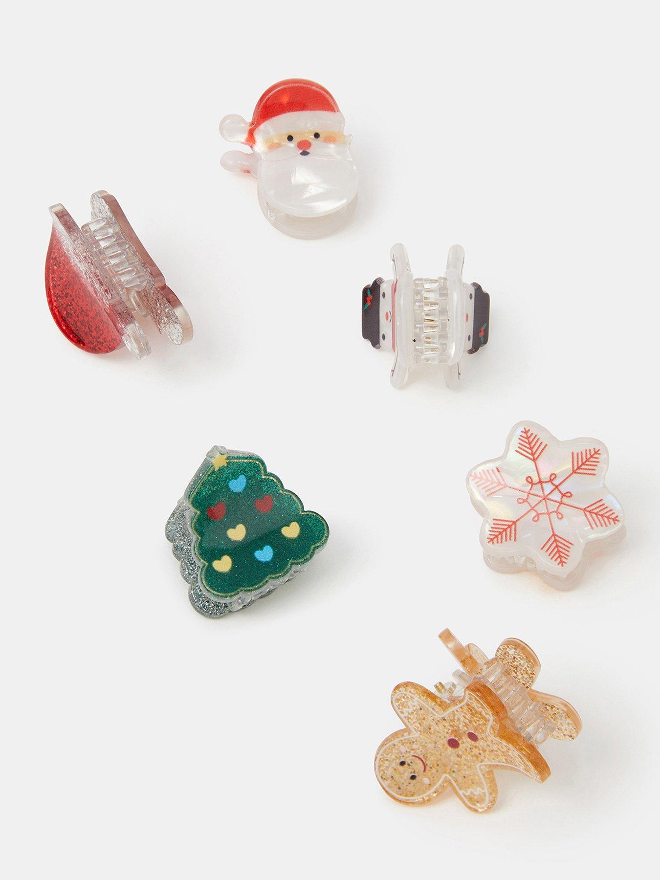 Image 3 of 3 of Accessorize 6 X Mini Xmas Claw Clips