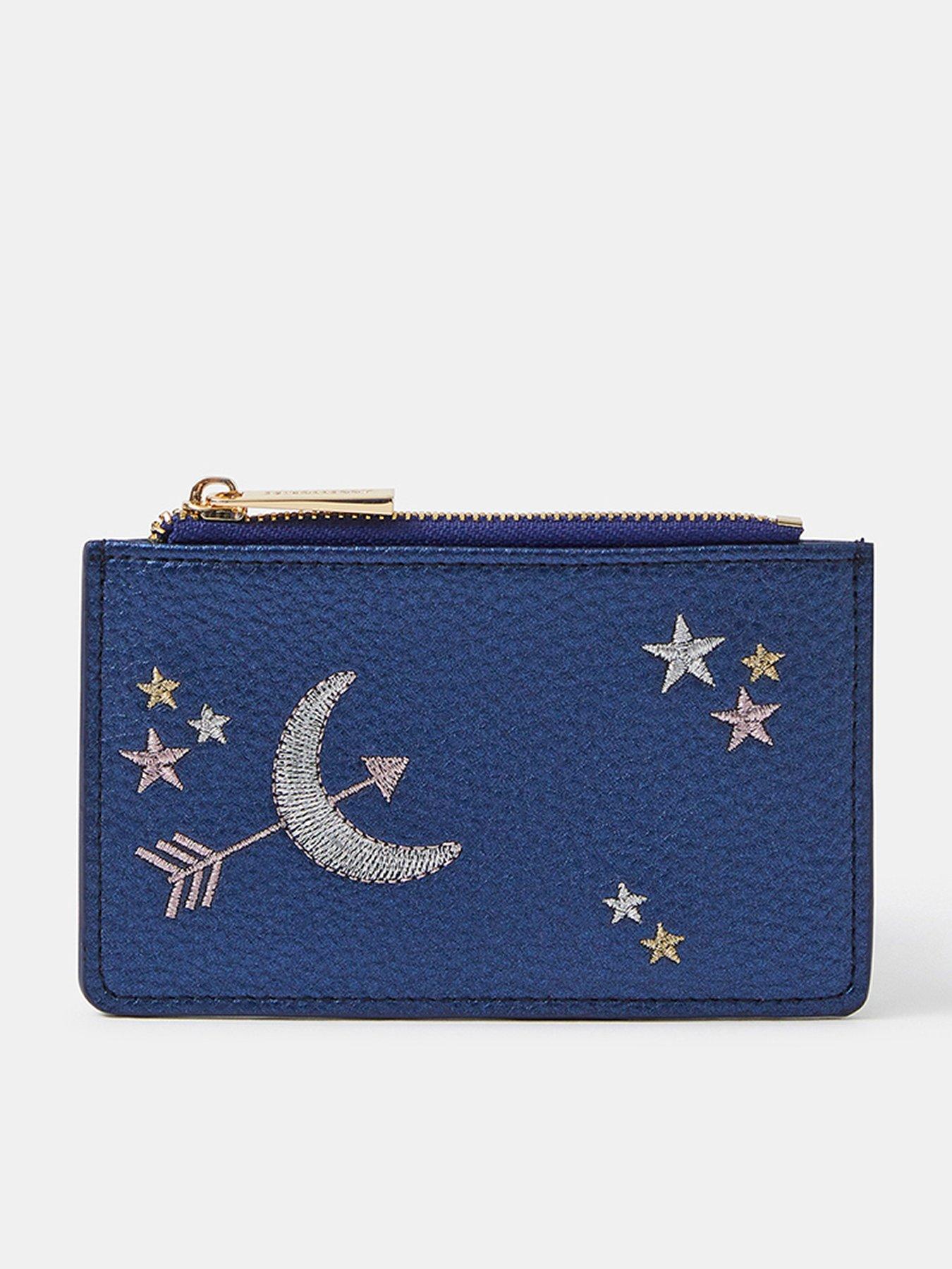 Image 1 of 3 of Accessorize Celestial Card Holder - Blue