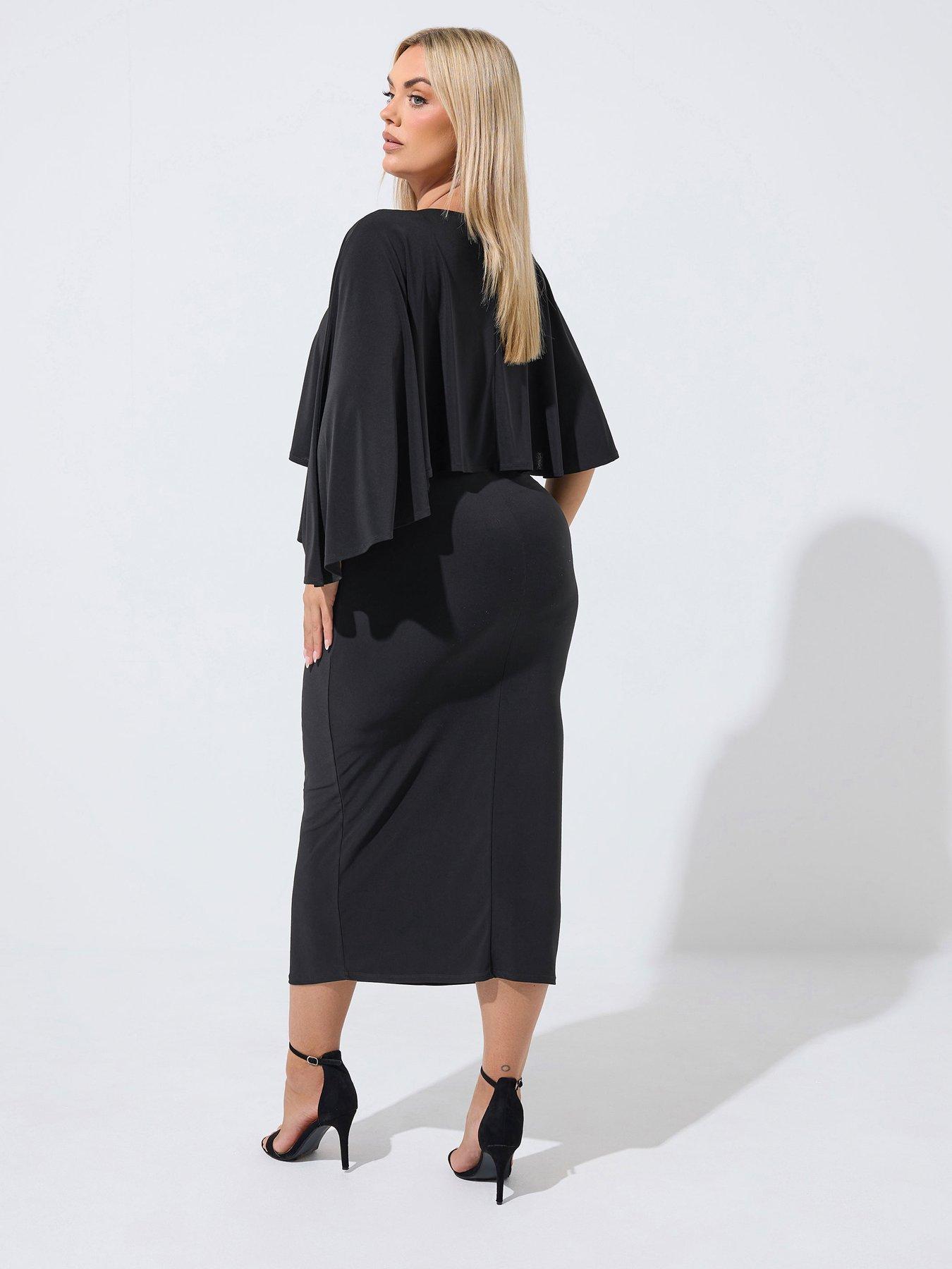 Image 2 of 4 of Yours Curve Cape Dress