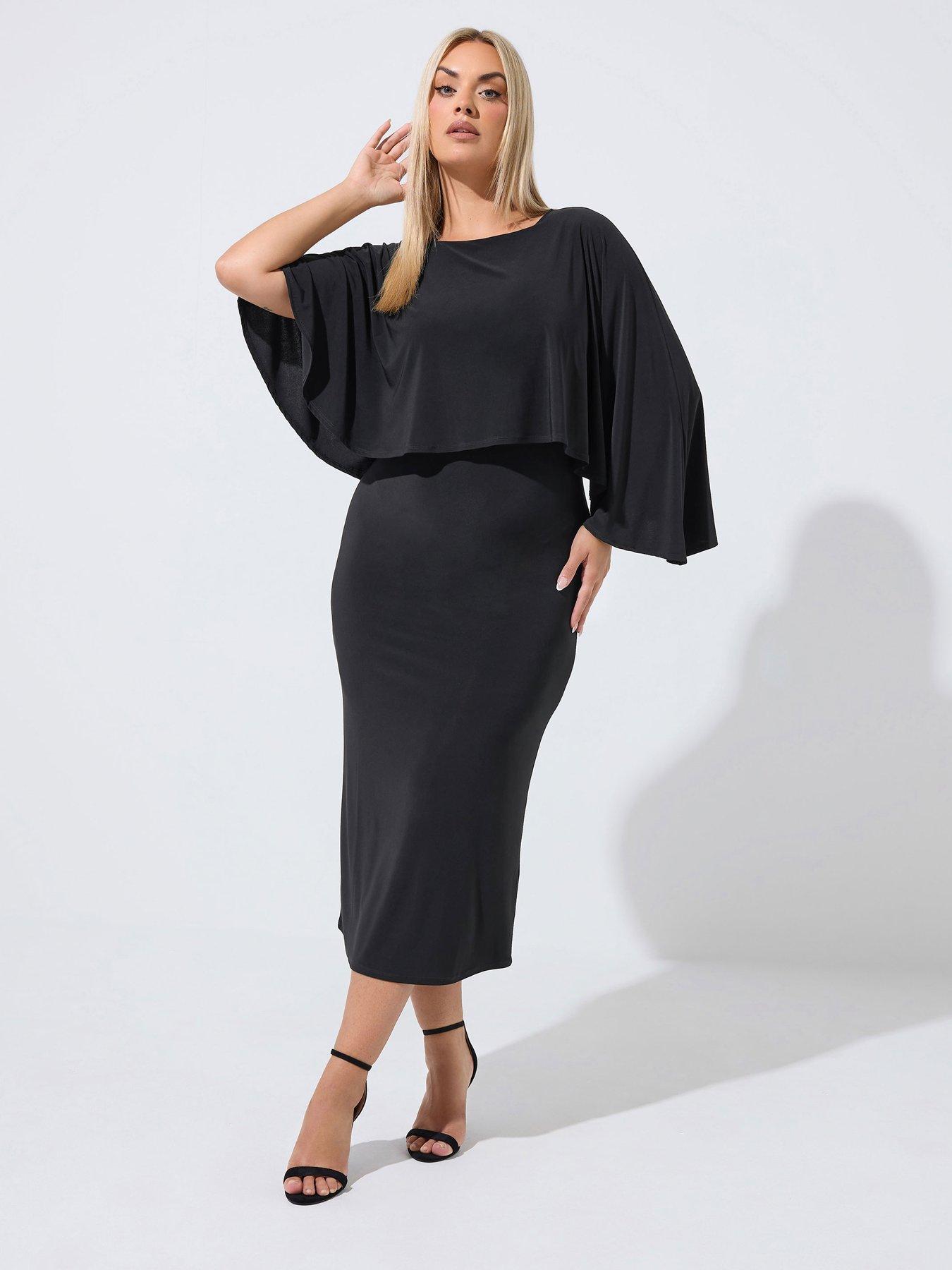 Image 3 of 4 of Yours Curve Cape Dress