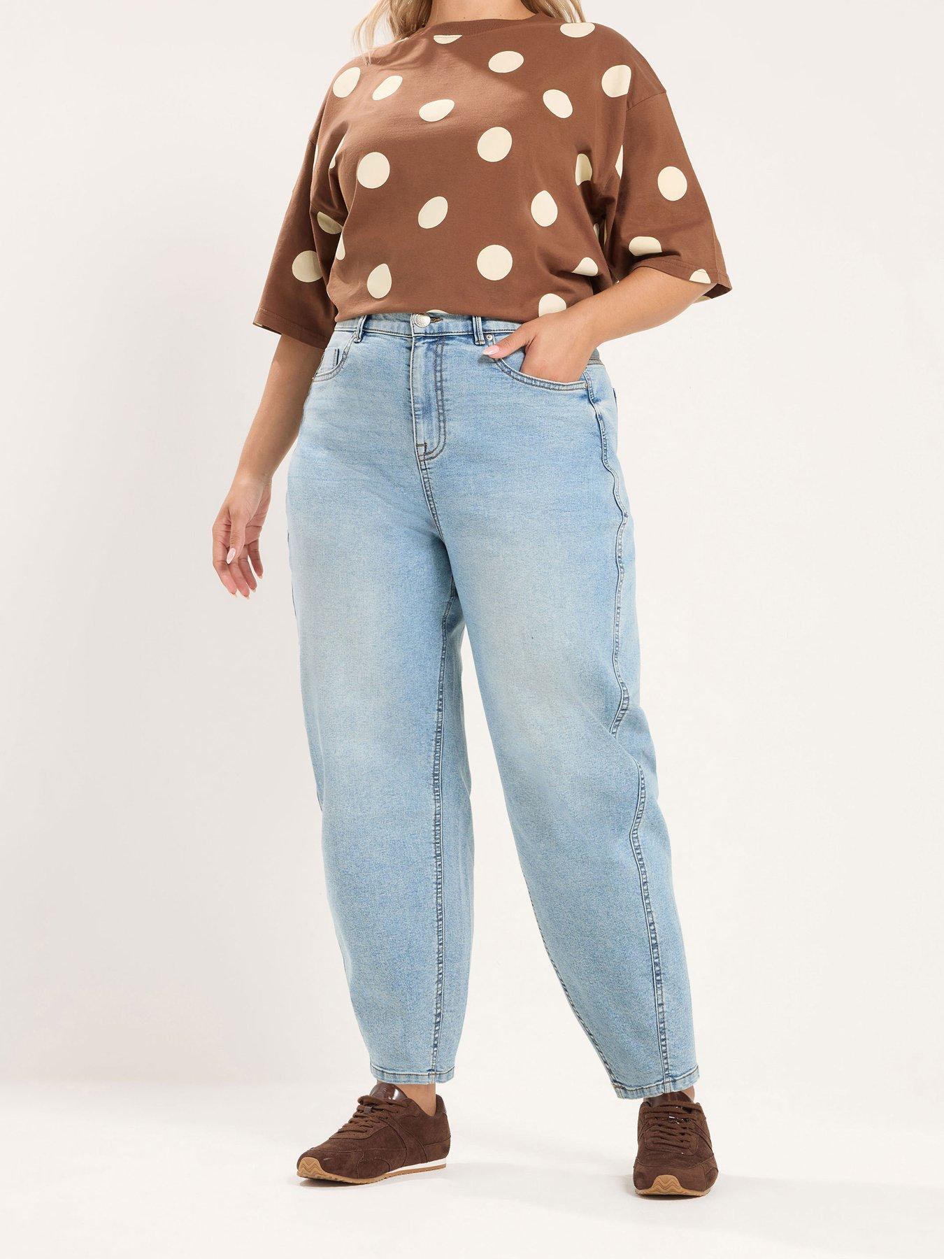 Yours Curve Barrel Leg Jean 28"