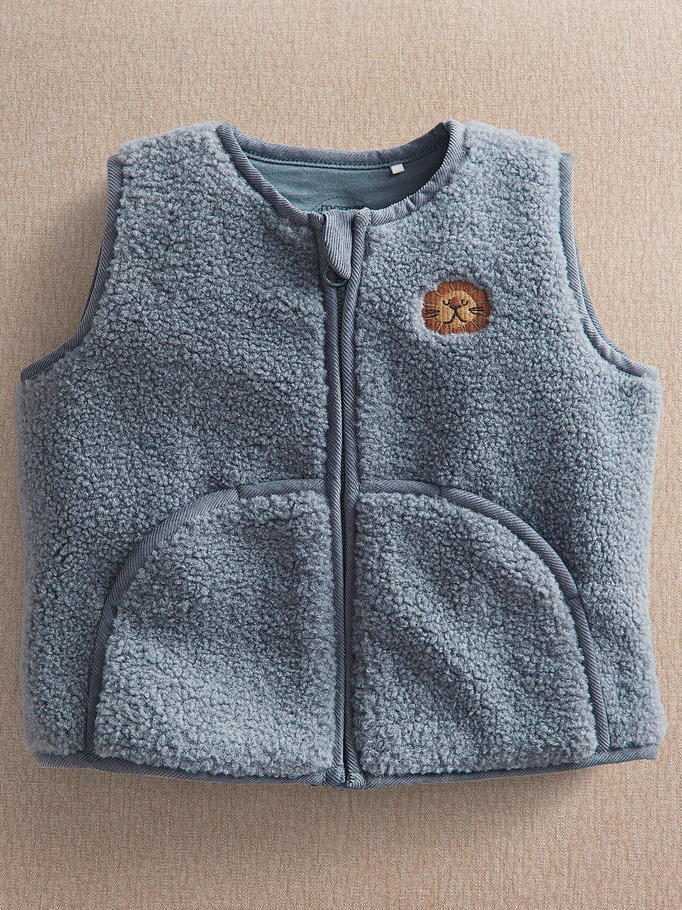 Mamas & Papas Baby Boys Born Wild Gilet - Blue