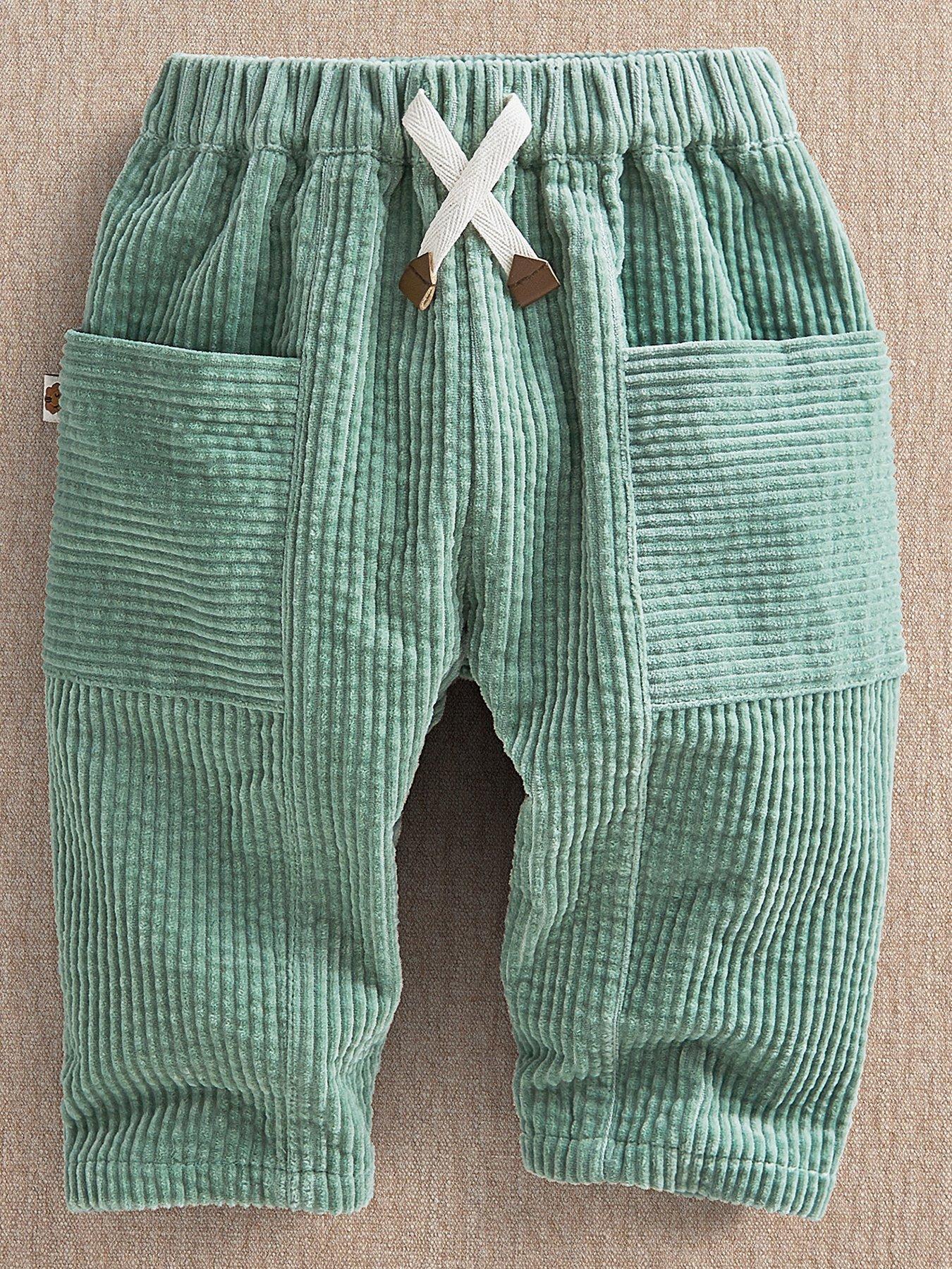 Image 2 of 5 of Mamas & Papas Baby Boys Cord Trousers - Green