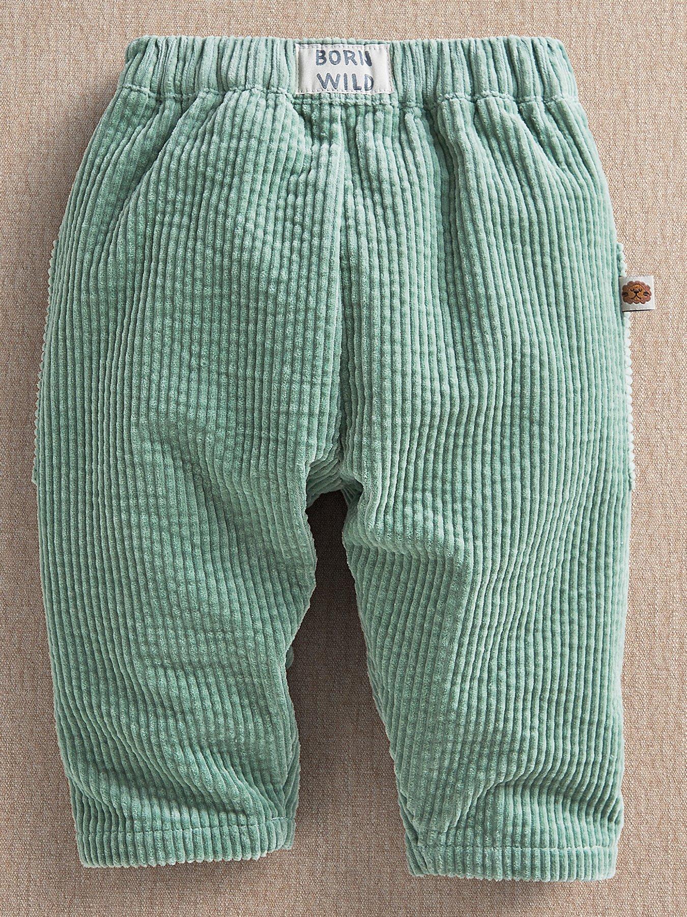 Image 3 of 5 of Mamas & Papas Baby Boys Cord Trousers - Green