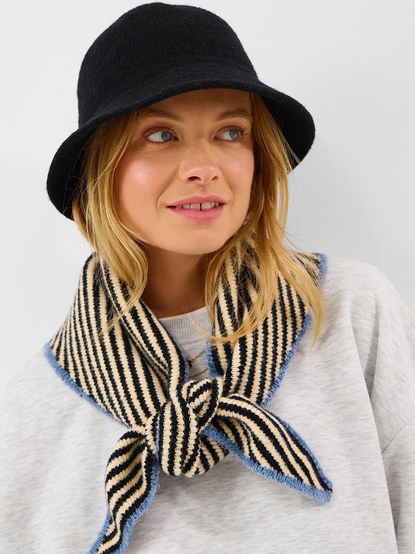Image 2 of 3 of Accessorize Felt Bucket Hat - Black