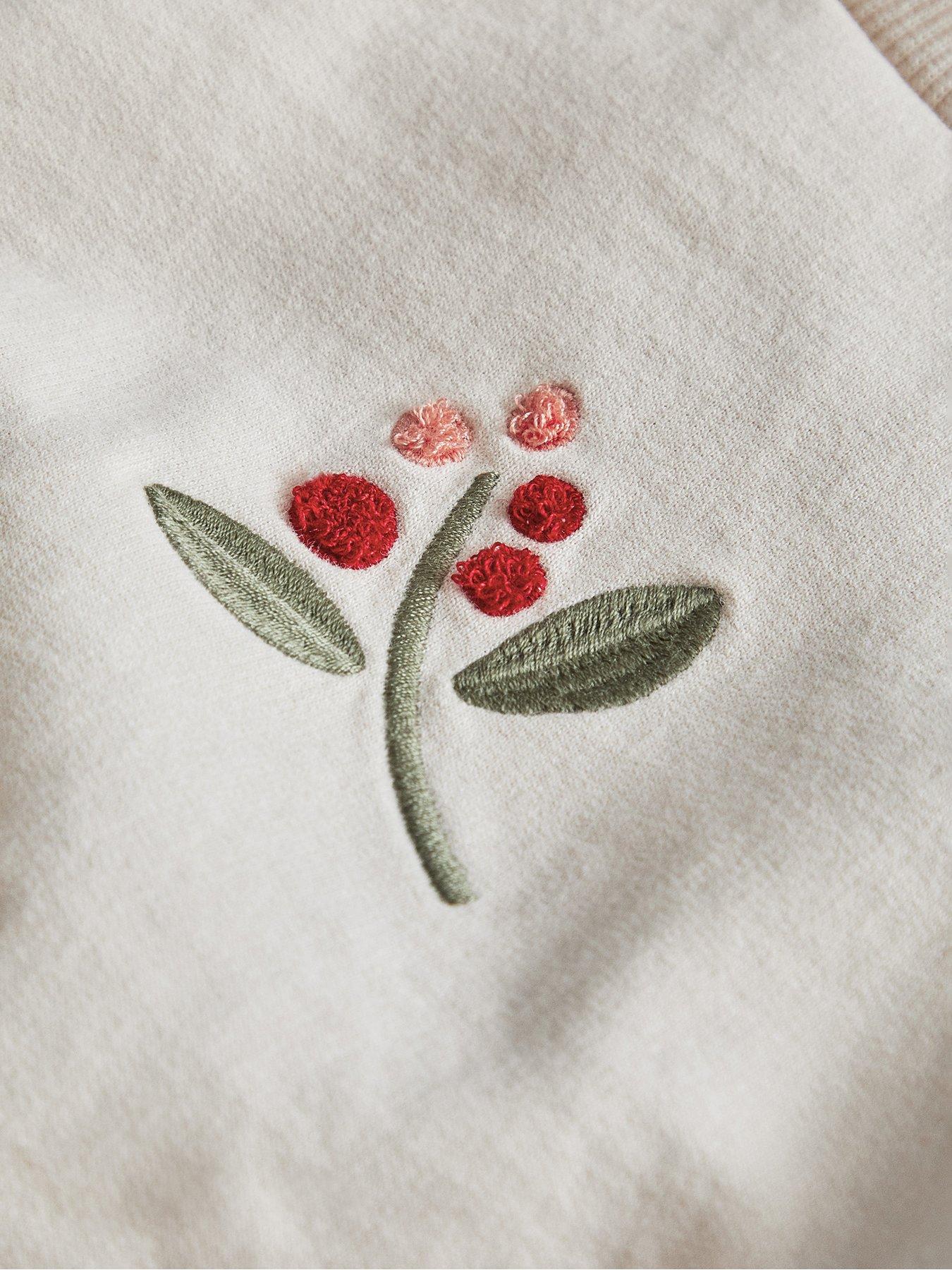 Image 3 of 4 of Mamas & Papas Baby Girls Berry Sweatshirt - Cream