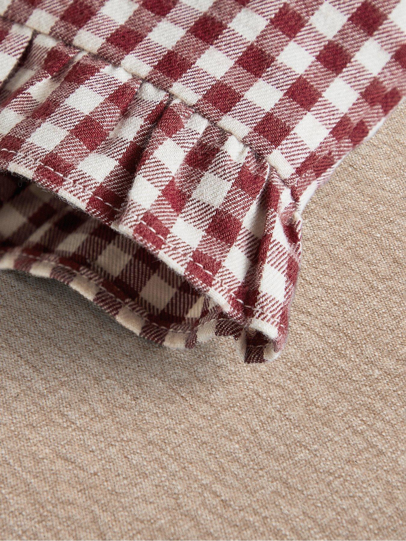 Image 4 of 5 of Mamas & Papas Baby Girls Gingham Trousers - Red