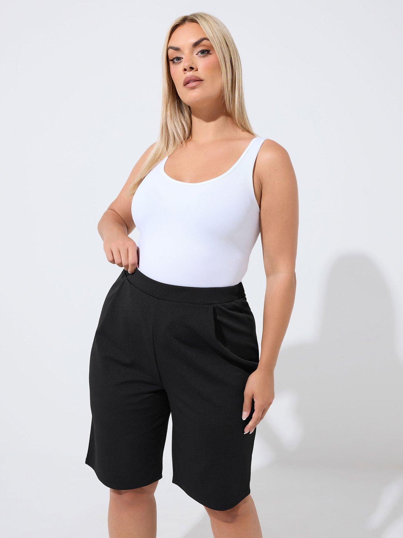 Image 1 of 4 of Yours Curve Formal Jort - Black