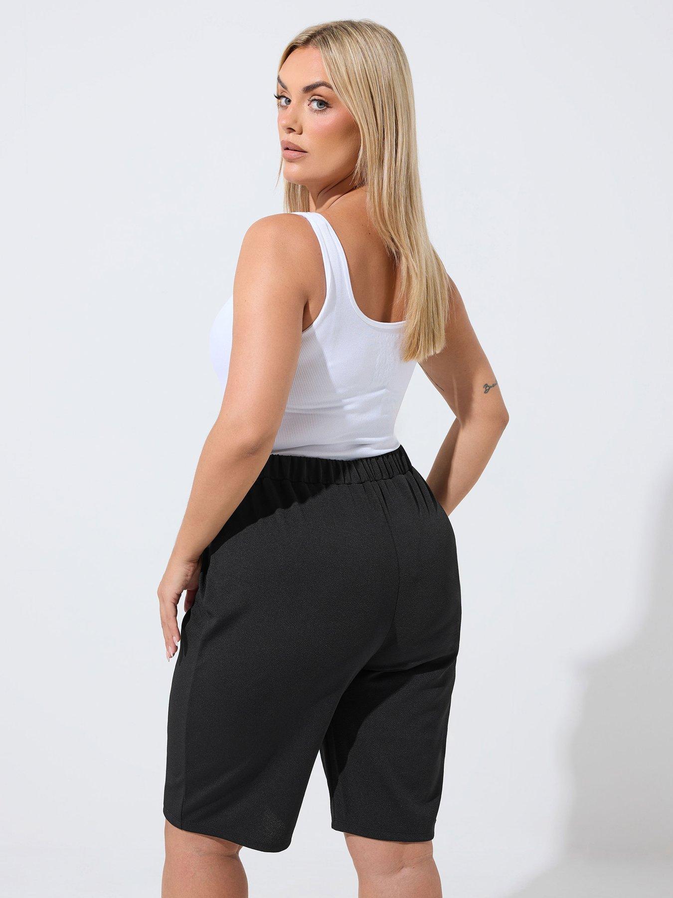 Image 2 of 4 of Yours Curve Formal Jort - Black