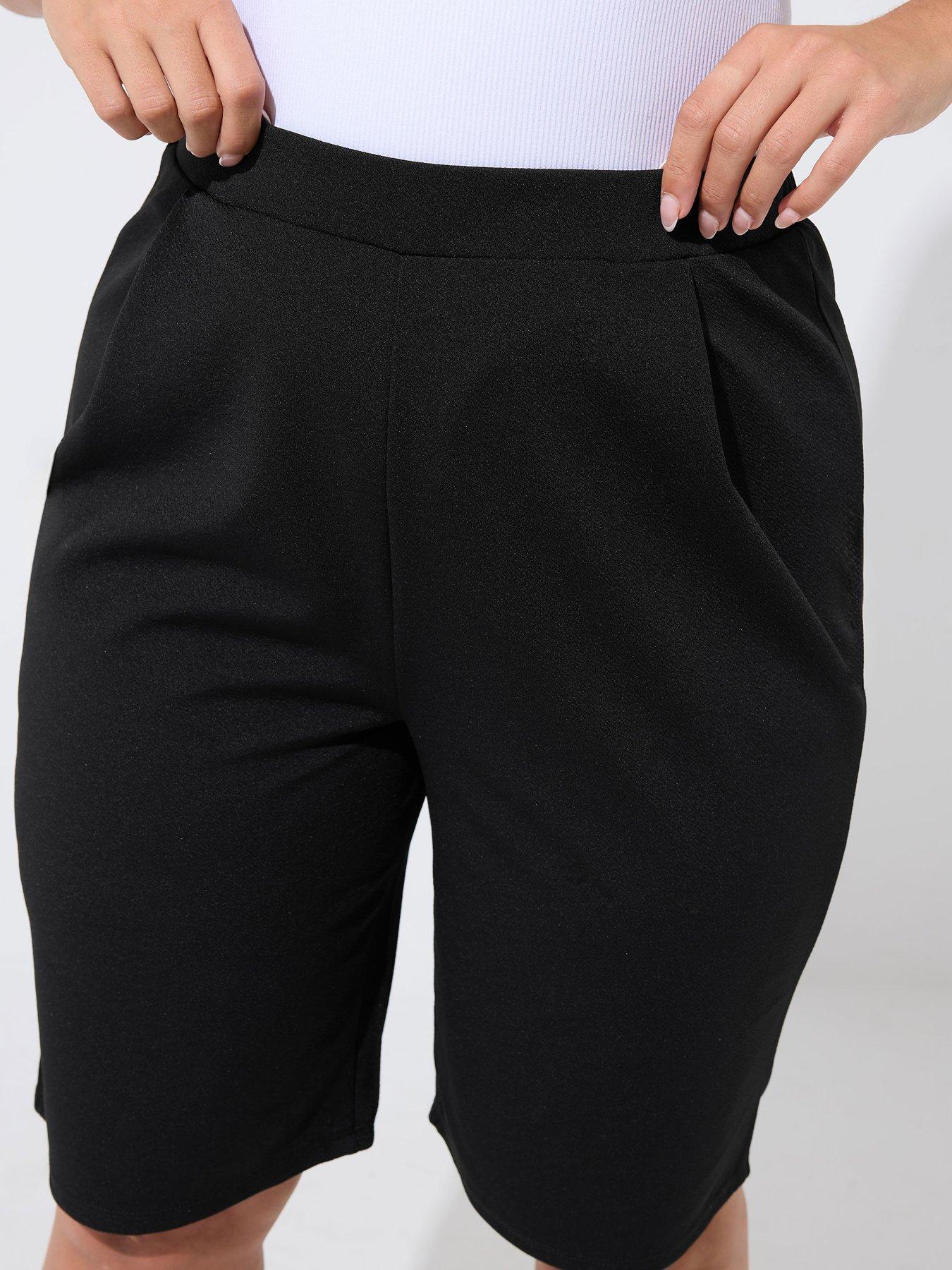 Image 4 of 4 of Yours Curve Formal Jort - Black