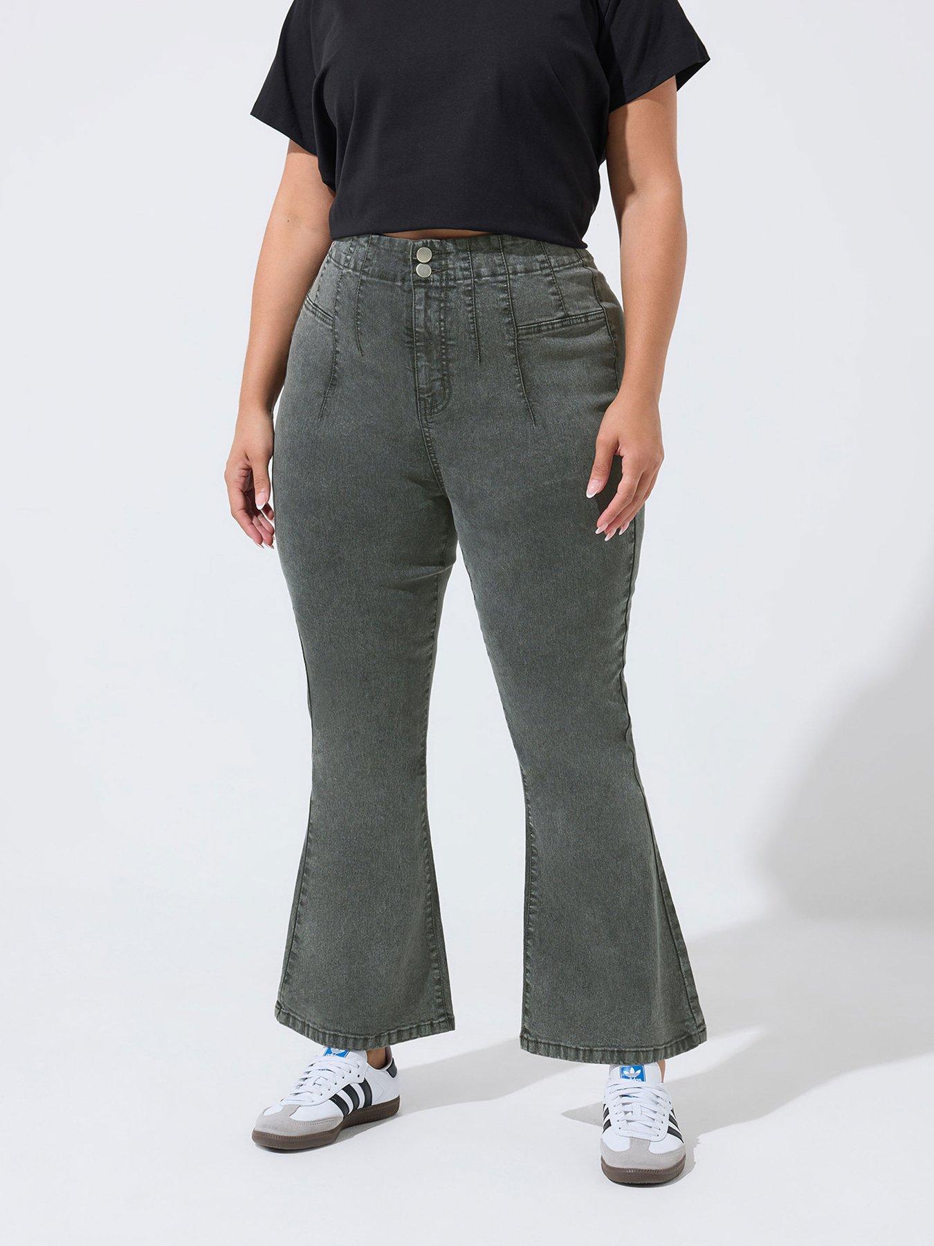 Yours Curve Flare Seam Detail Jeans