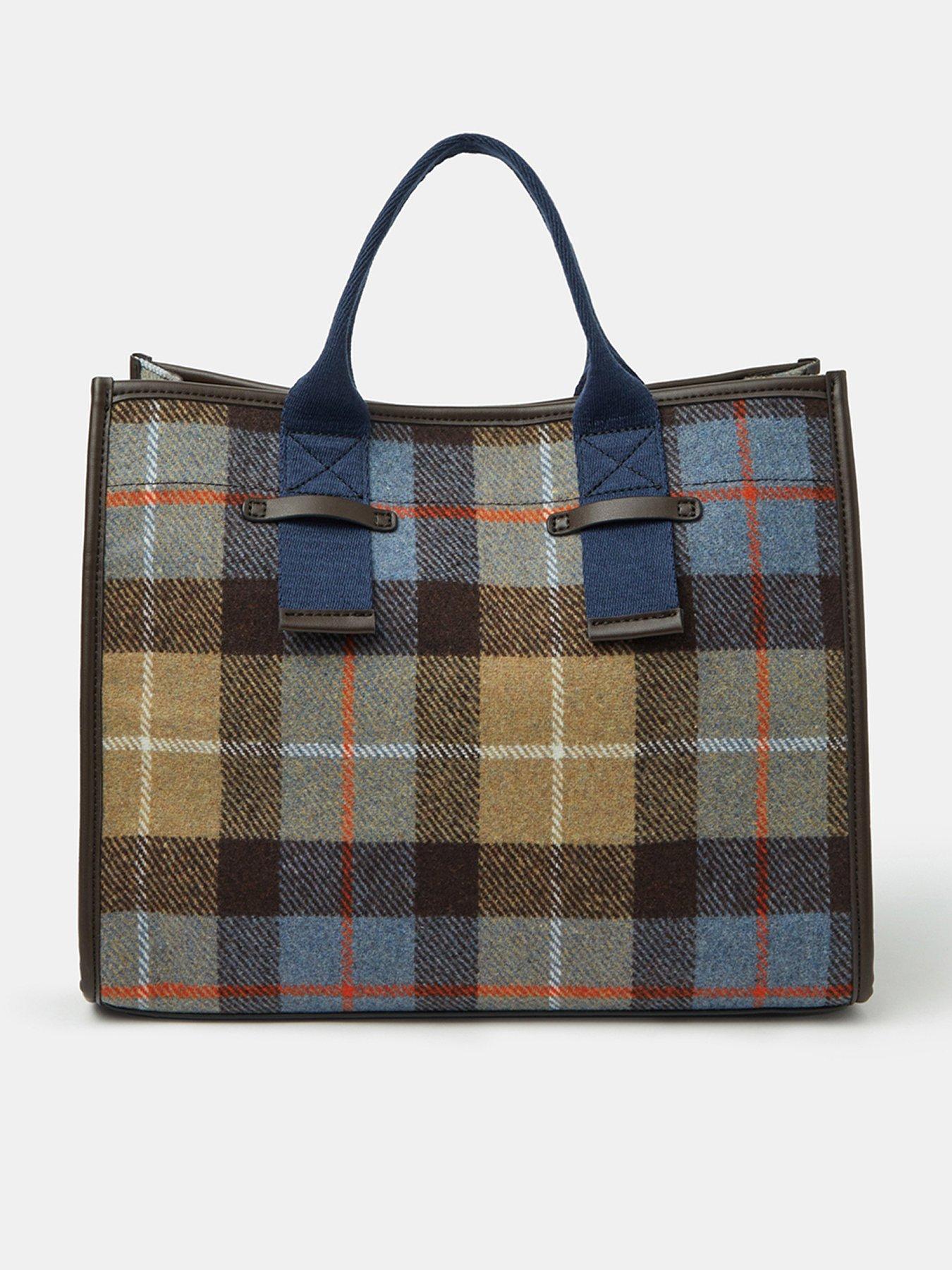 Accessorize Check Print Handheld Bag - Multi