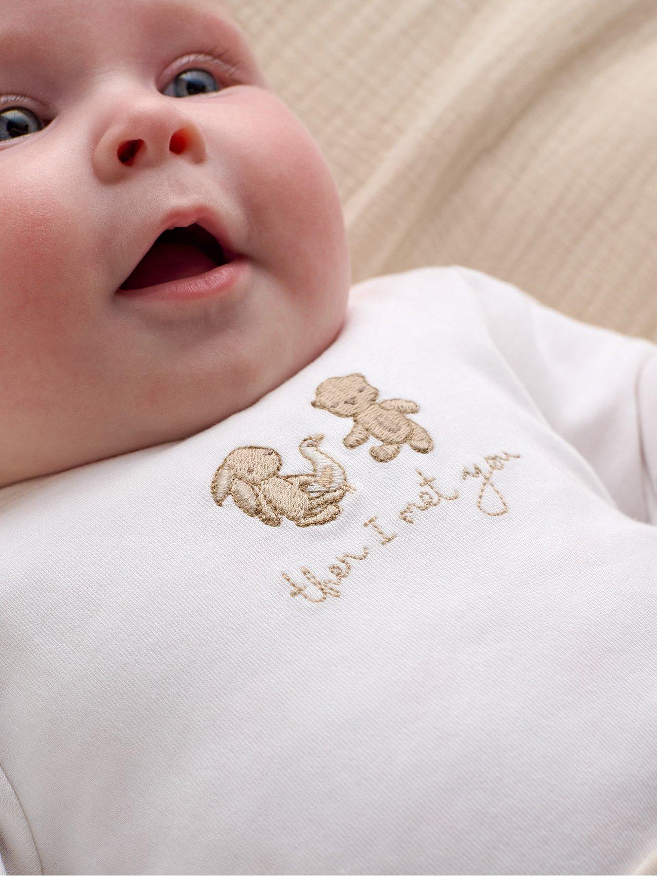 Image 5 of 6 of Mamas & Papas Baby Unisex 2 Piece Duck Print Bodysuit &amp; Leggings Set - Beige
