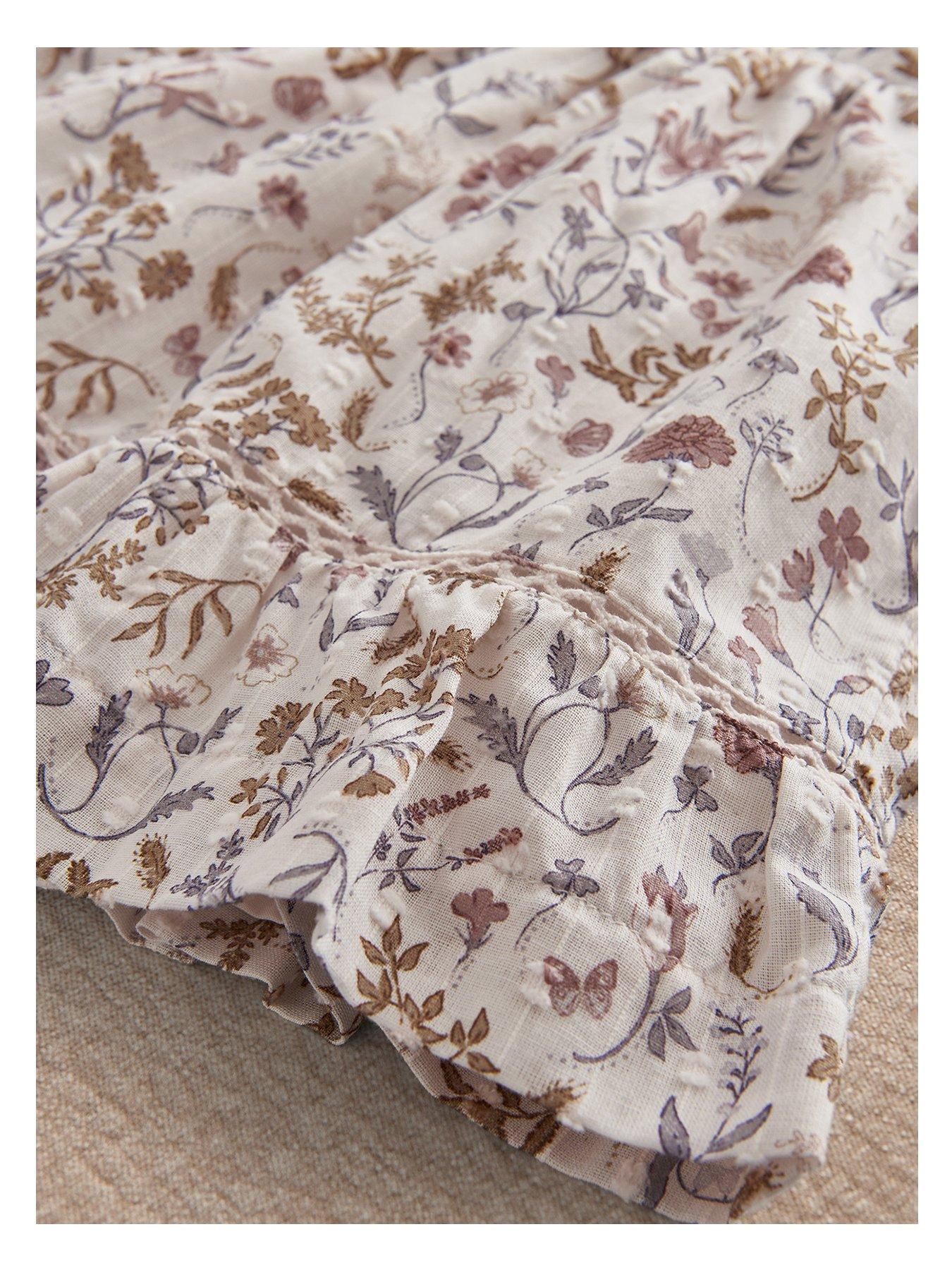 Image 2 of 3 of Mamas & Papas Baby Girls Floral Dobby Dress - Multi