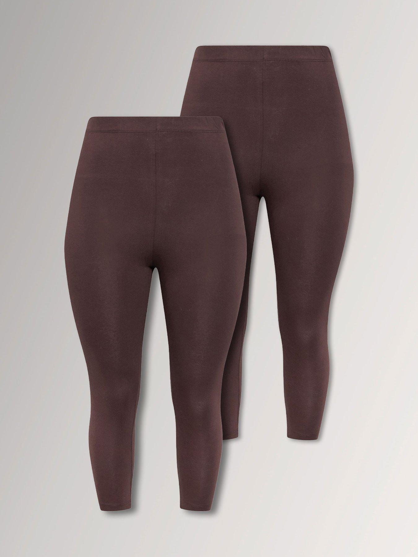 Yours Curve 2 Pack Crop Legging