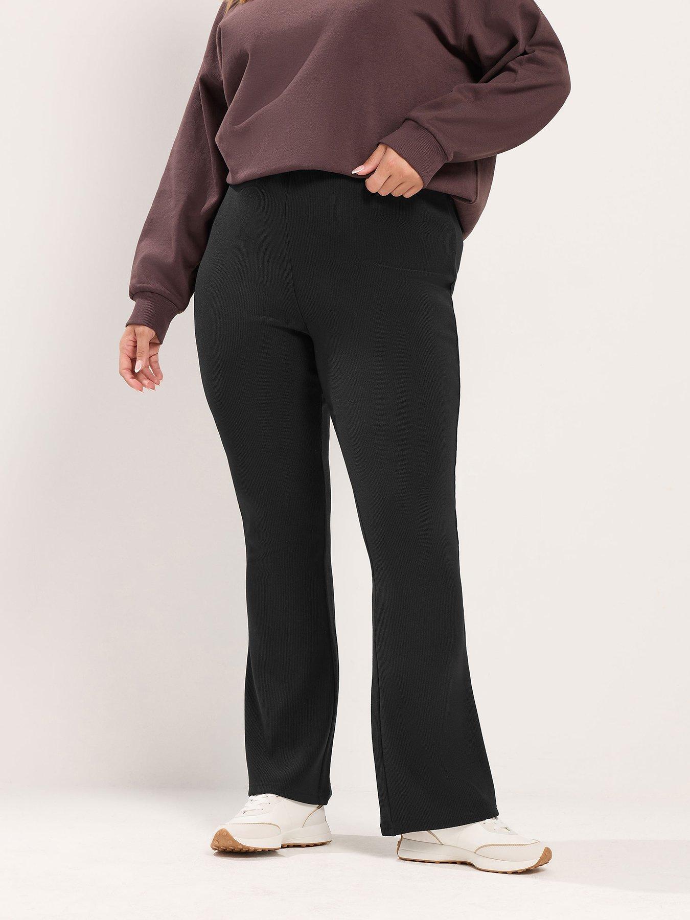 Yours Curve Flare Legging - Black