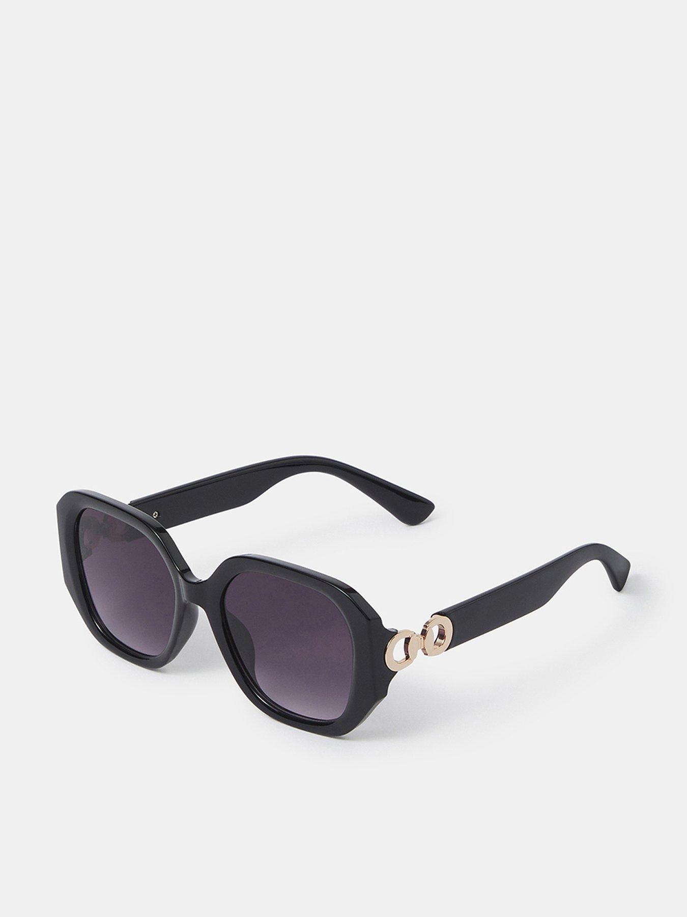 Accessorize Large Detail Arm Sunglasses