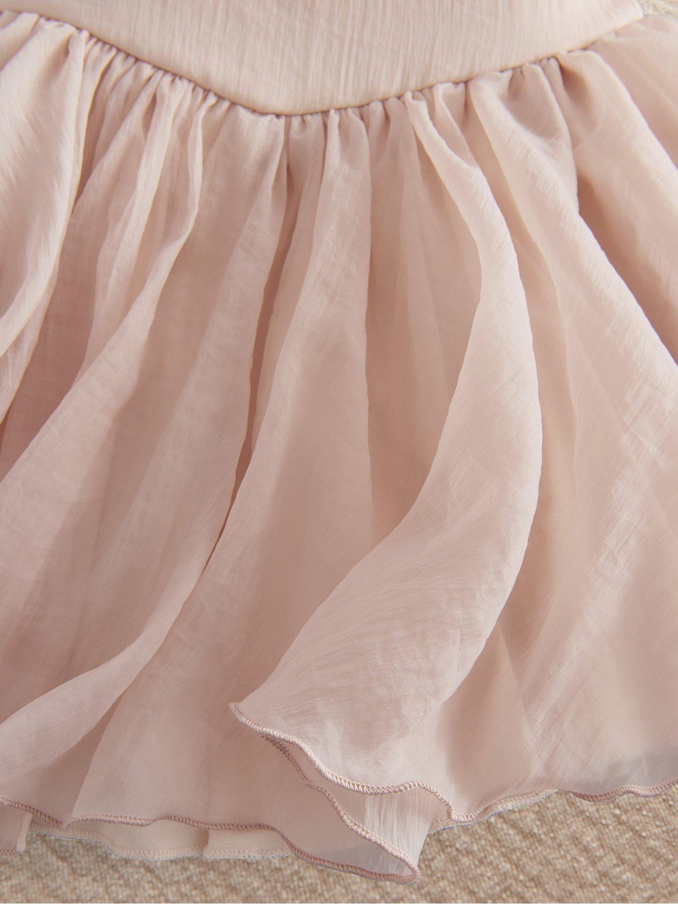 Image 4 of 4 of Mamas & Papas Baby Girls Bubble Sleeve Dress - Pink
