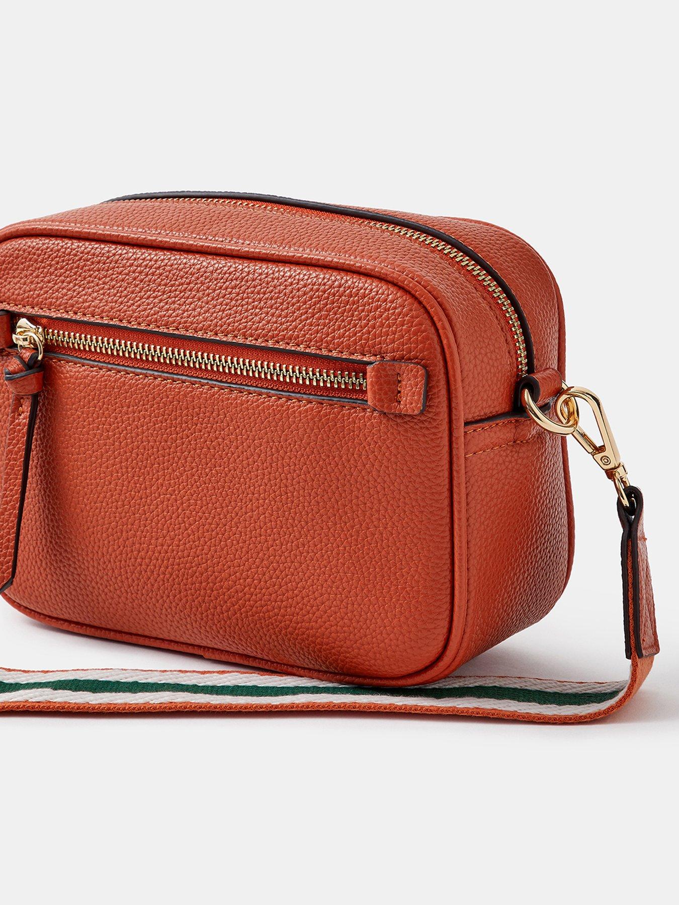 Image 4 of 5 of Accessorize Camera Cross Body Bag with Contrast Strap - Orange