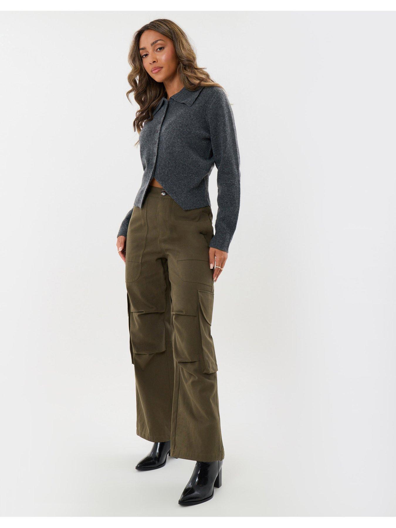 Image 3 of 4 of Threadbare Cargo Utility Trousers In Khaki