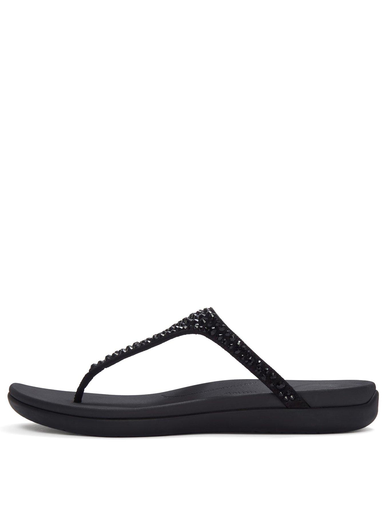 Image 2 of 6 of FitFlop Solay Mixed-crystal Black