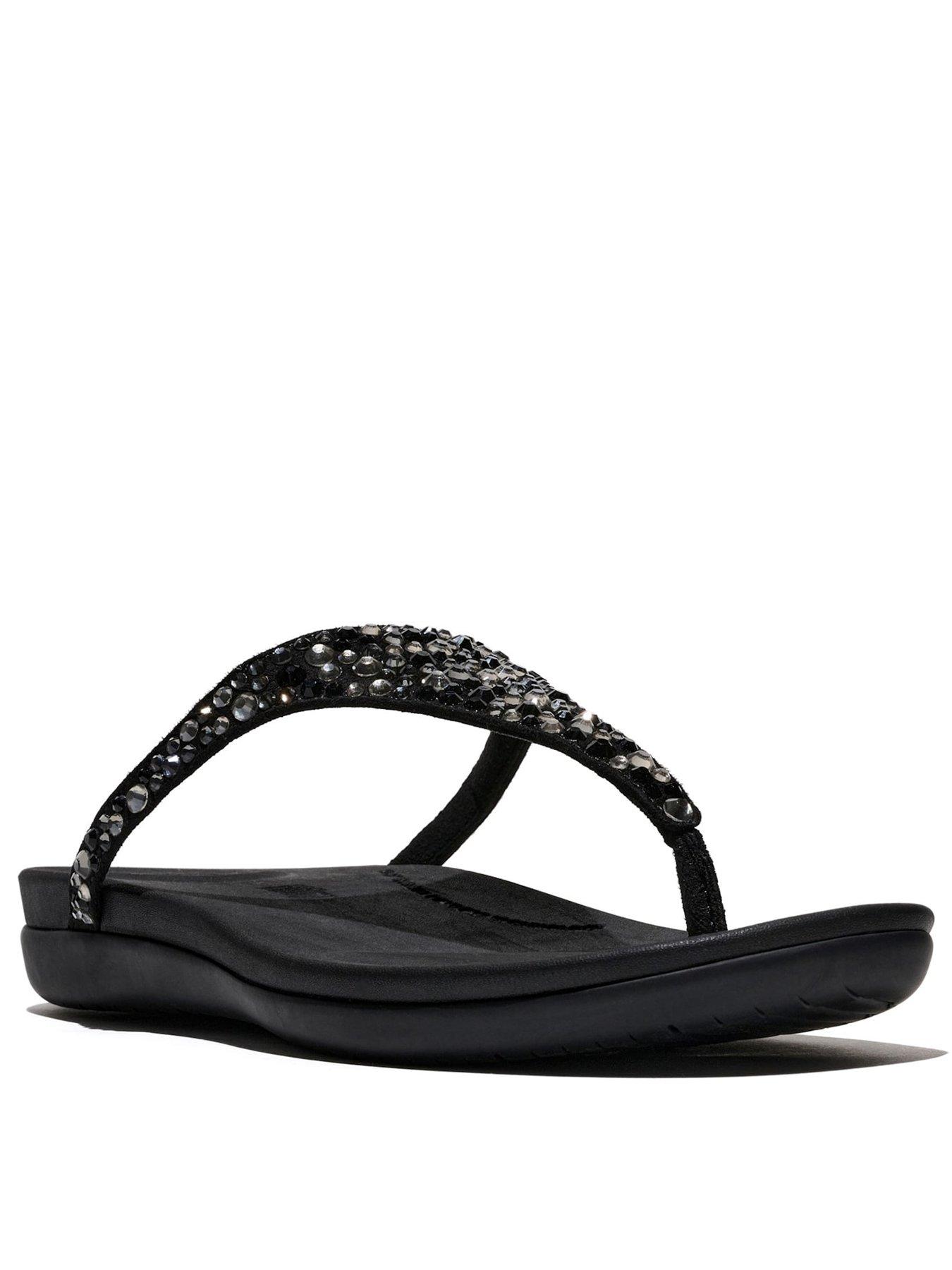 Image 3 of 6 of FitFlop Solay Mixed-crystal Black