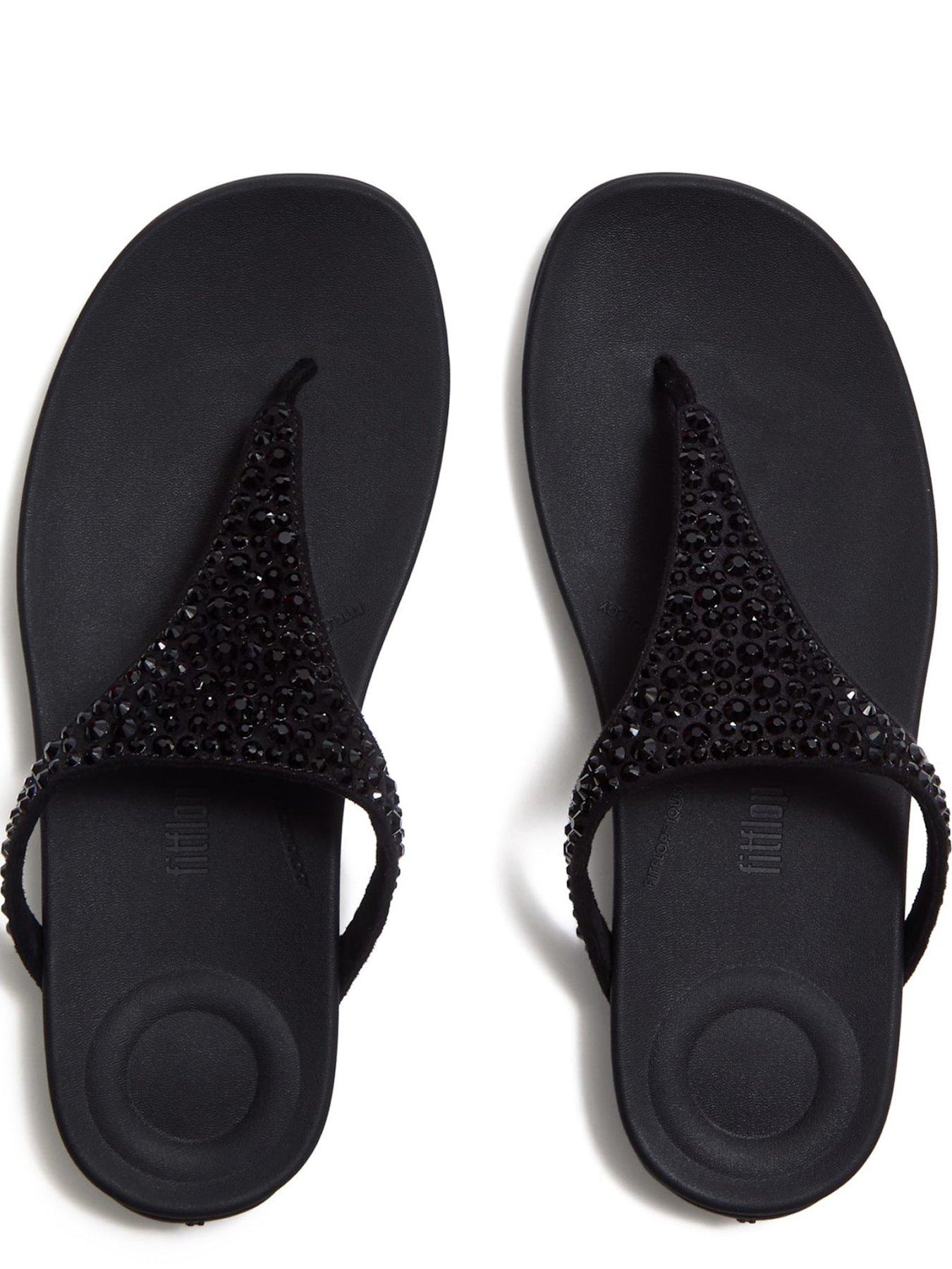 Image 4 of 6 of FitFlop Solay Mixed-crystal Black