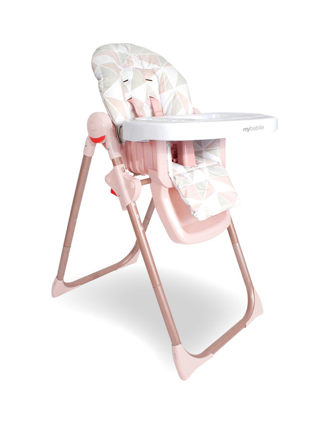 My Babiie MBHC8 Premium Highchair - Rose Gold