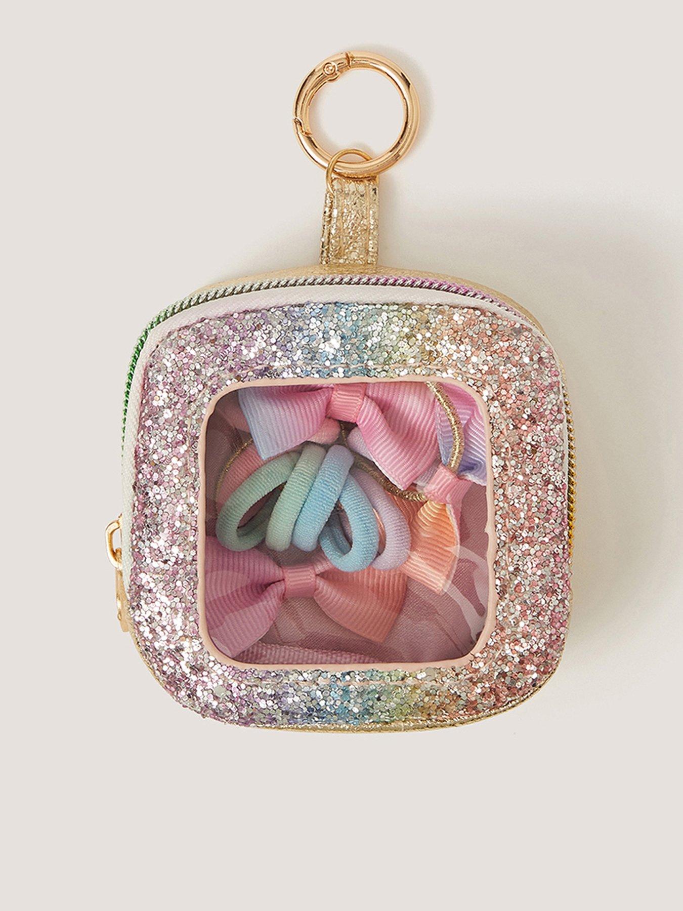 Monsoon Girls Rainbow Hair Bag Charm Set - Multi