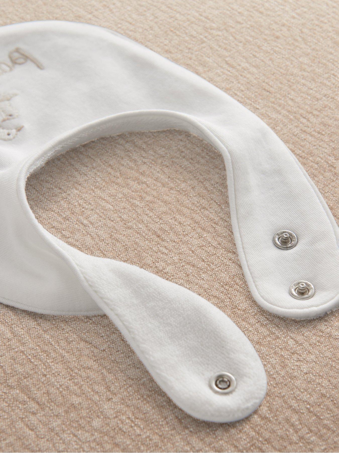 Image 3 of 3 of Mamas & Papas Baby Unisex Born In 2027 Duck Bib - White