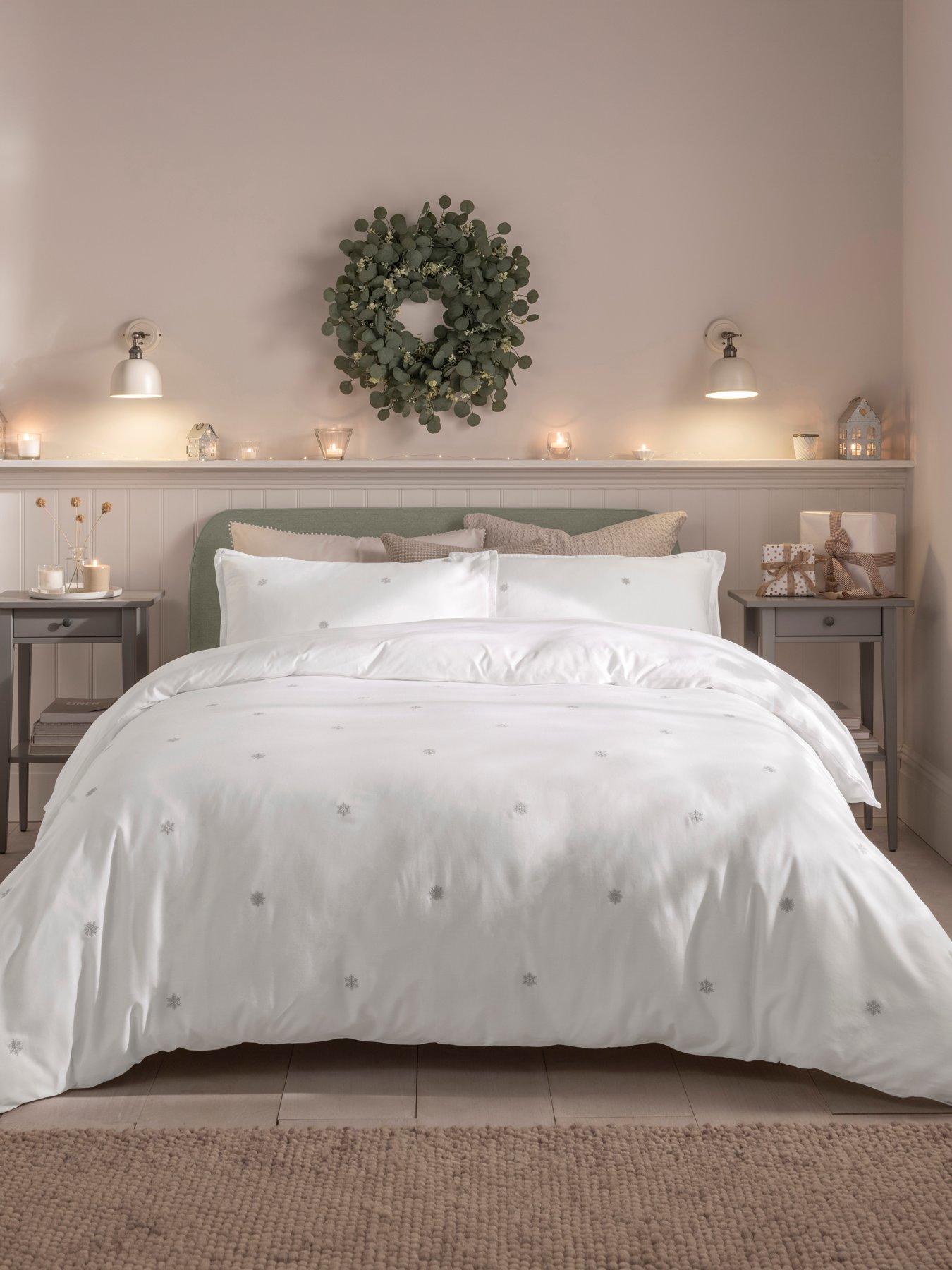 Image 1 of 3 of Copenhagen Home Frost Embroidery Duvet Set