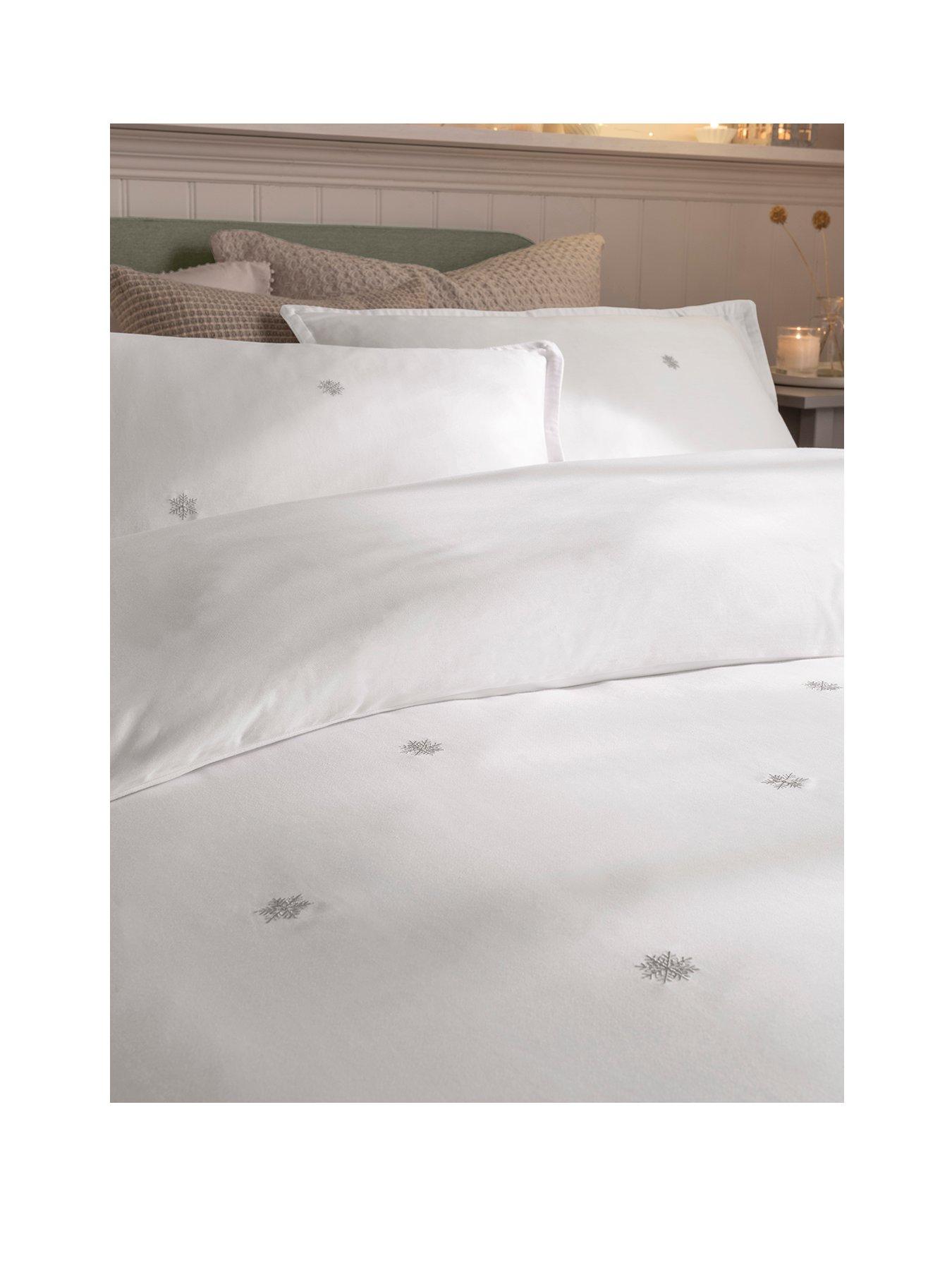 Image 2 of 3 of Copenhagen Home Frost Embroidery Duvet Set