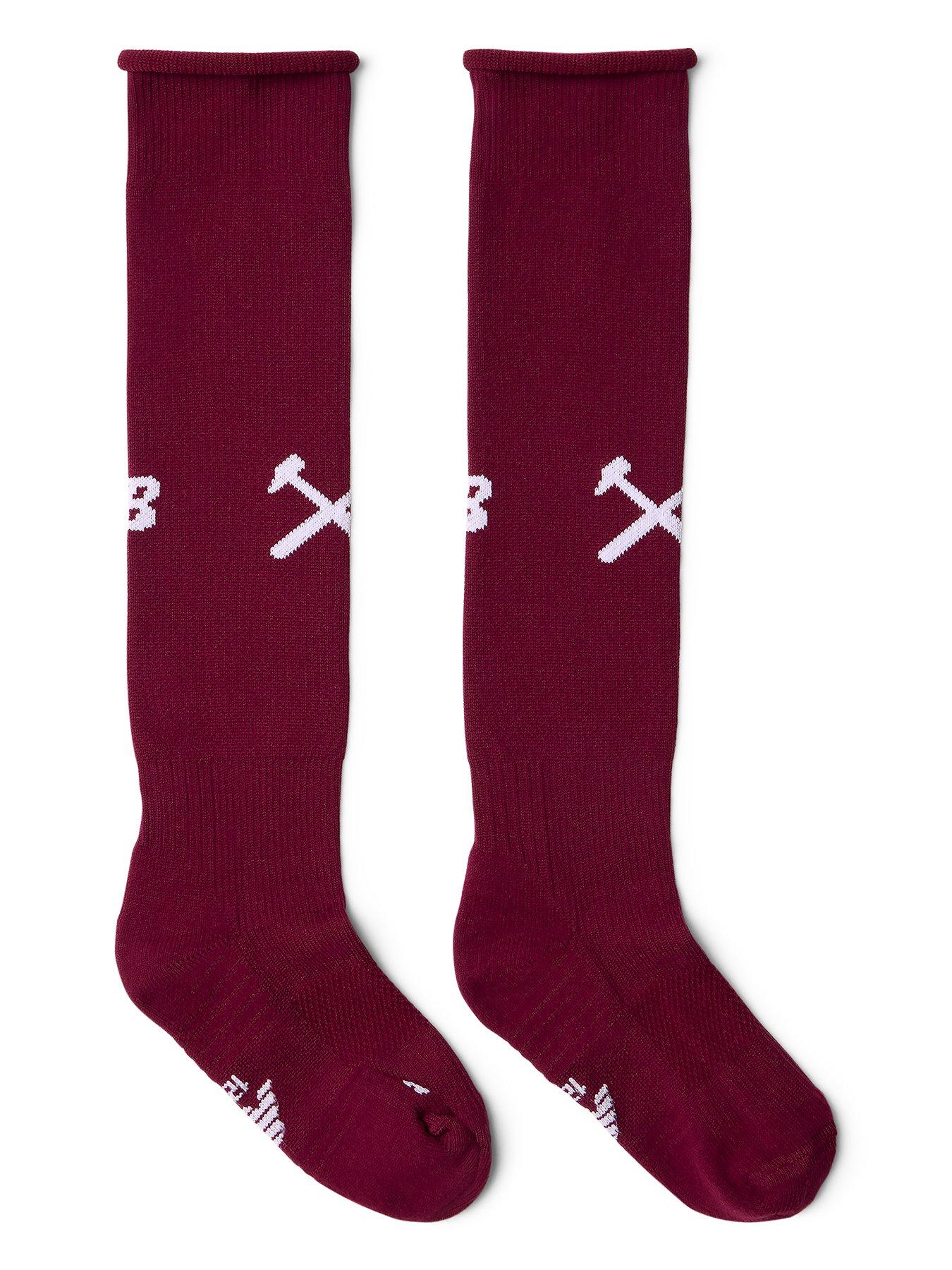 New Balance Junior West Ham United 26/27 Away Socks - White/Claret