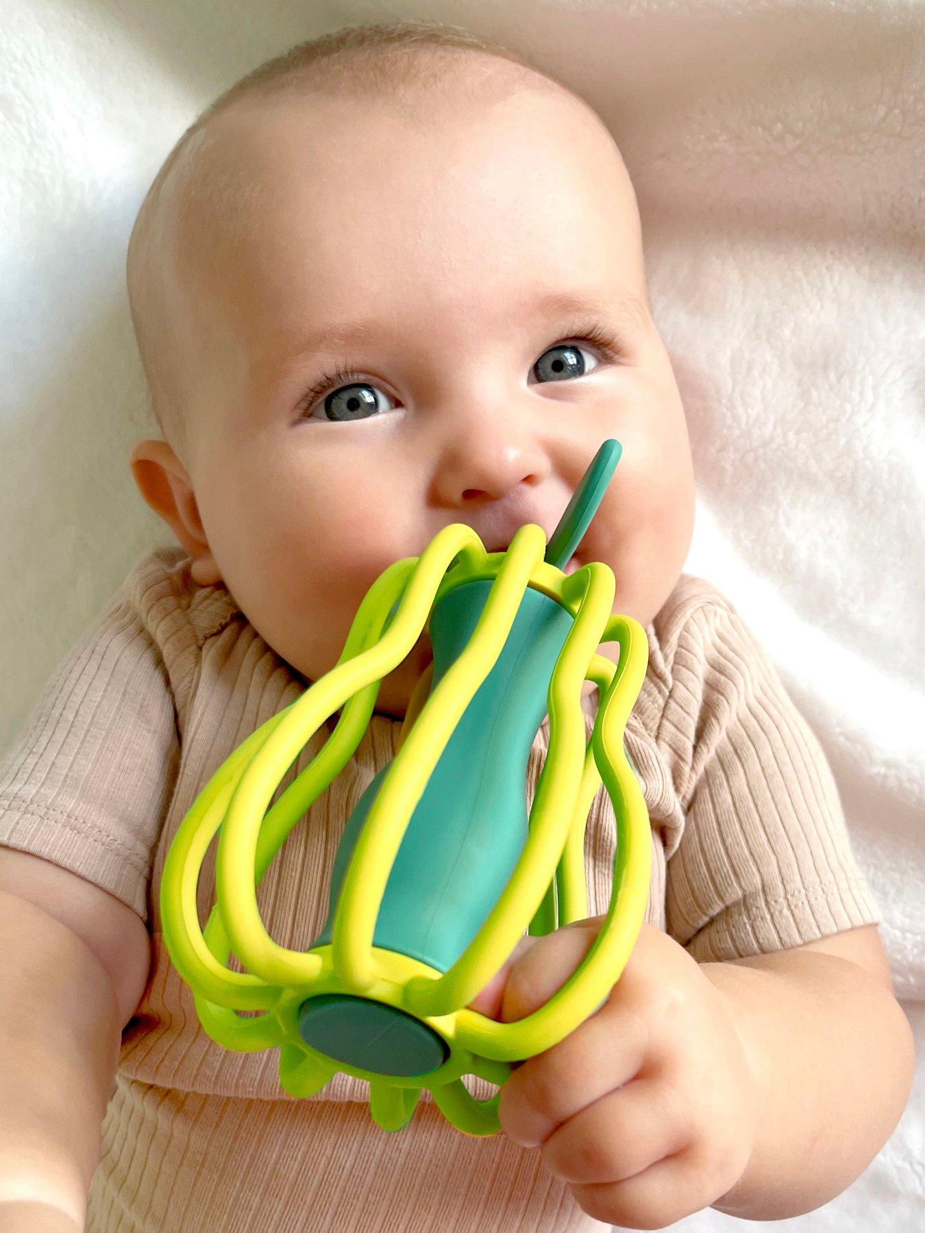 RazBaby Pear Silicone Teether  &  Rattle