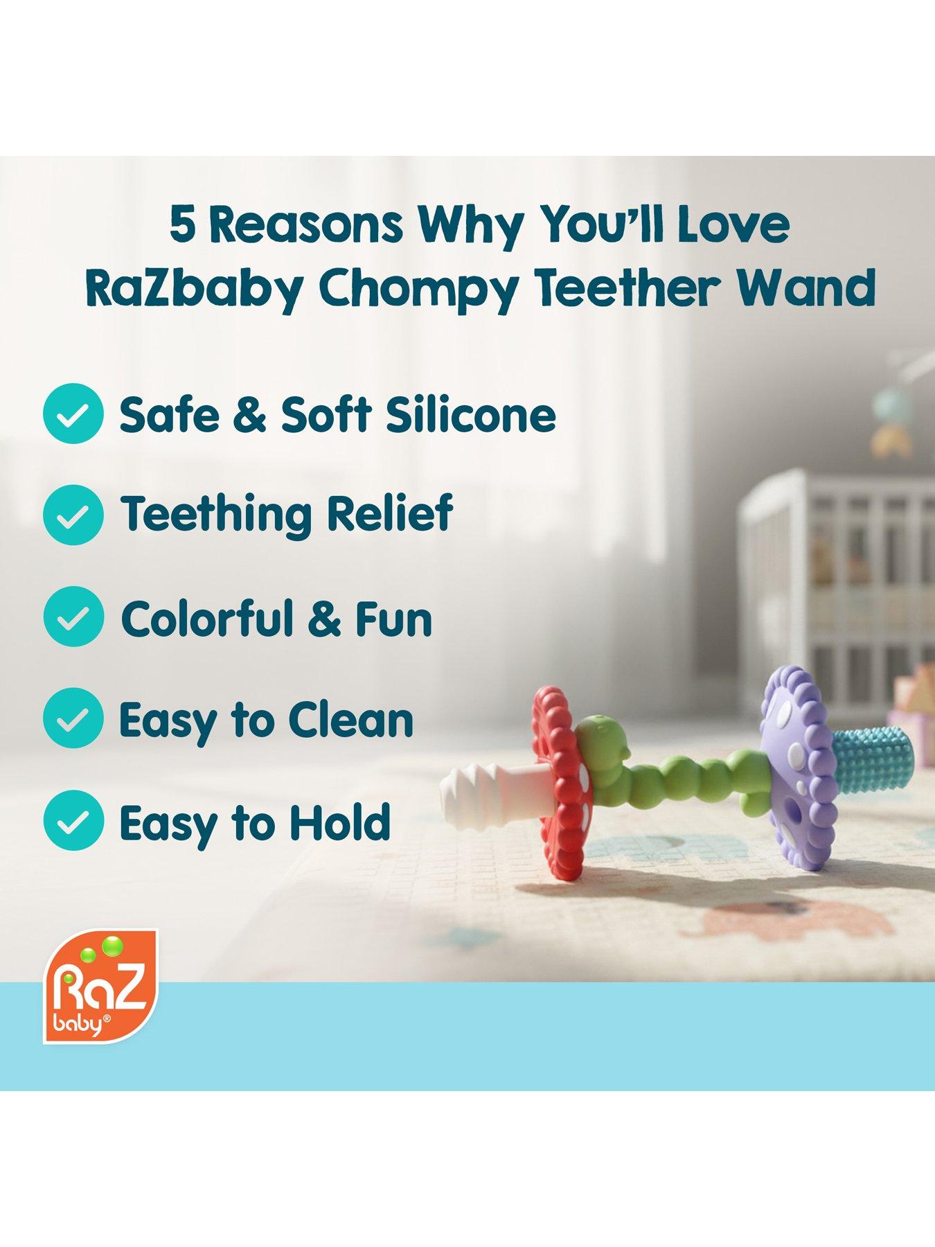 Image 2 of 6 of RazBaby CHOMPY MUSHROOM WAND TEETHER , Baby & Toddler Essential