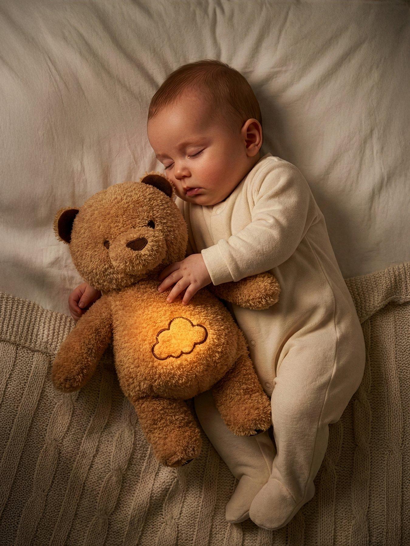 cloud.b CLOUD B Cookie - the Light & Sound Breathing Bear , Baby & Toddler Essential