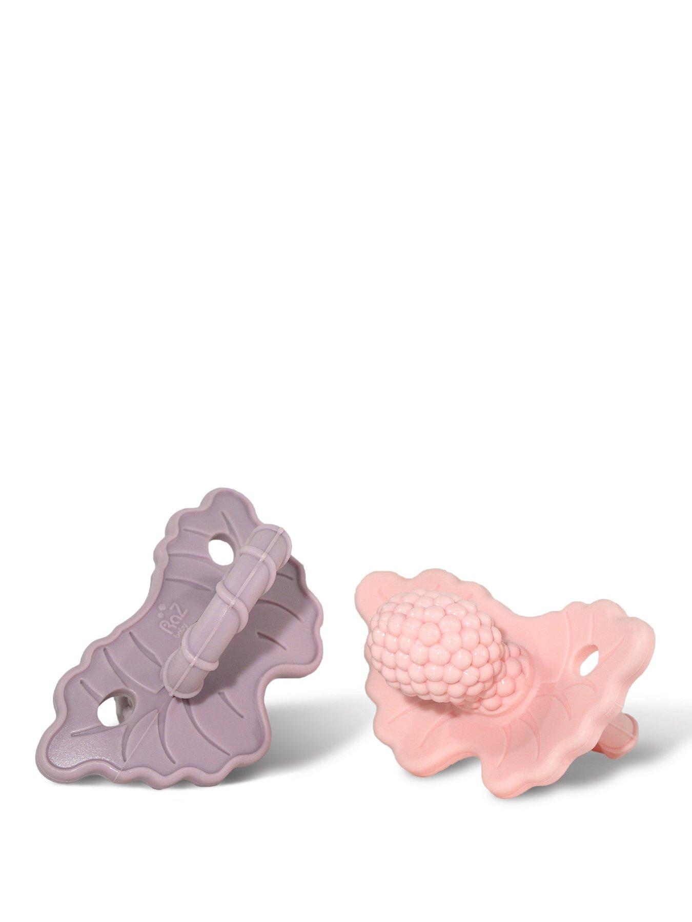 RazBaby RAZBERRY TEETHER 2PK (POUCH) LAVENDER & PINK , Baby & Toddler Essential
