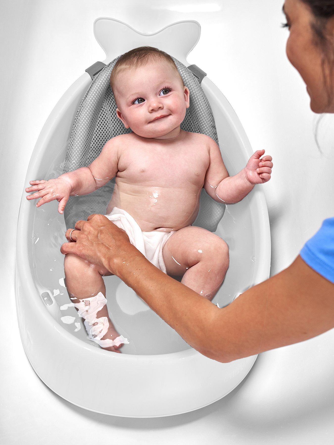 Image 1 of 6 of Skip Hop Moby Smart Sling 3-Stage Tub- White , Baby &amp; Toddler Essential