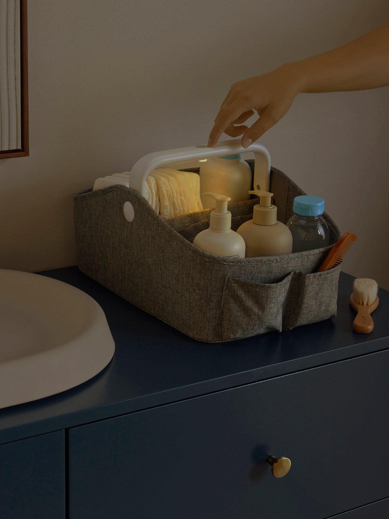 Skip Hop Light Up Diaper Nappy Caddy- Heather Grey , Baby & Toddler Essential