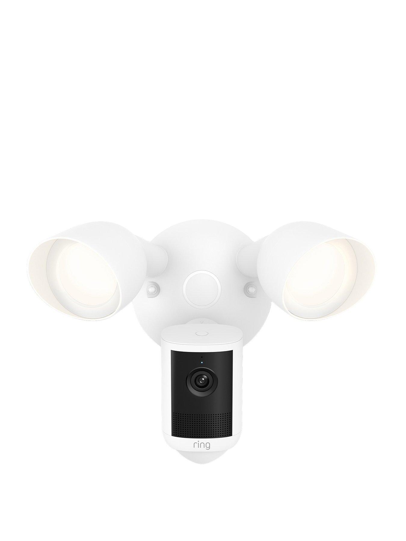 Image 1 of 7 of RING Floodlight Cam (Newest Gen) - Wired- Retinal 2K Security Camera- White