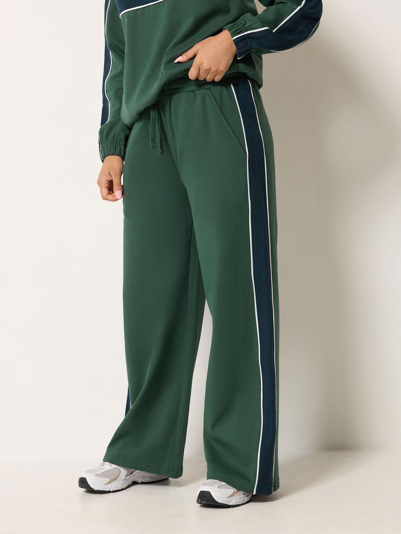 Image 1 of 4 of PixieGirl Petite Colourblock Jogger - Green