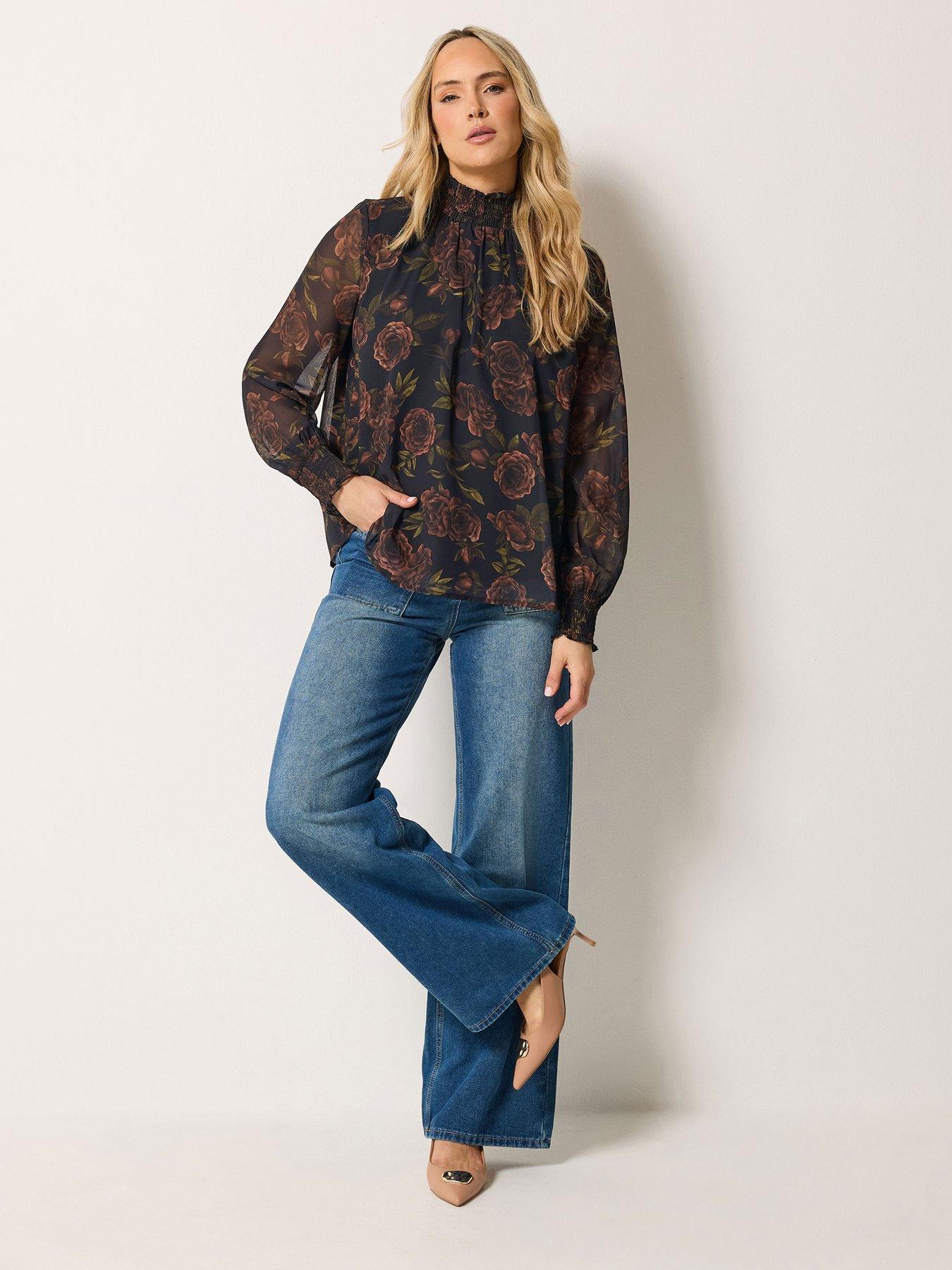Image 3 of 4 of Long Tall Sally High Neck Top - Black