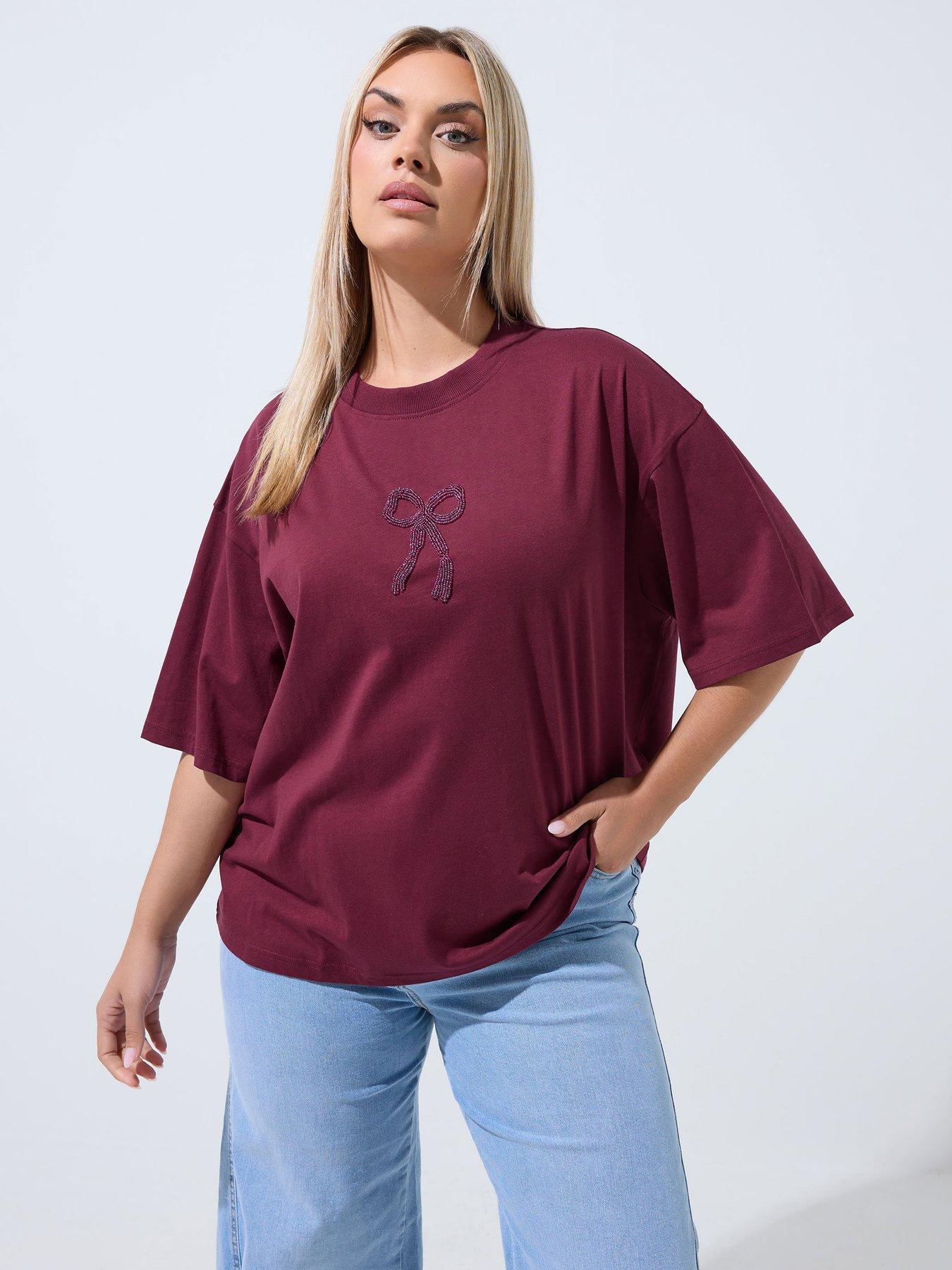 Yours Curve Bow Bead Top