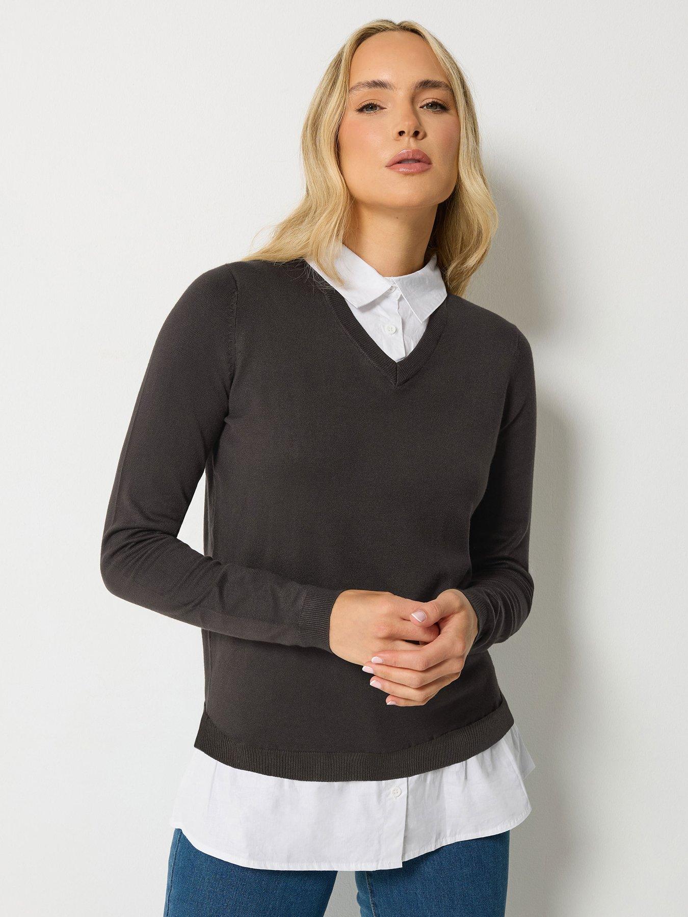 Long Tall Sally Tall 2 In 1 Shirt Jumper