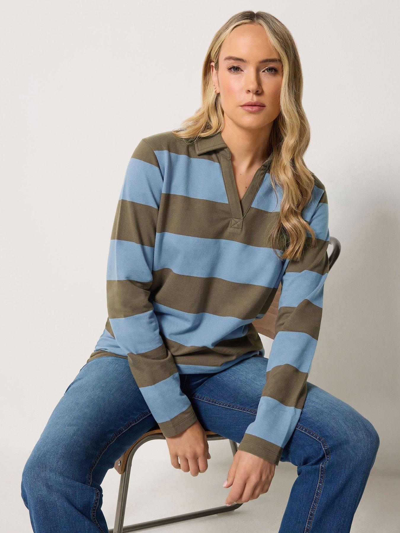 Long Tall Sally Rugby Sweatshirt - Blue