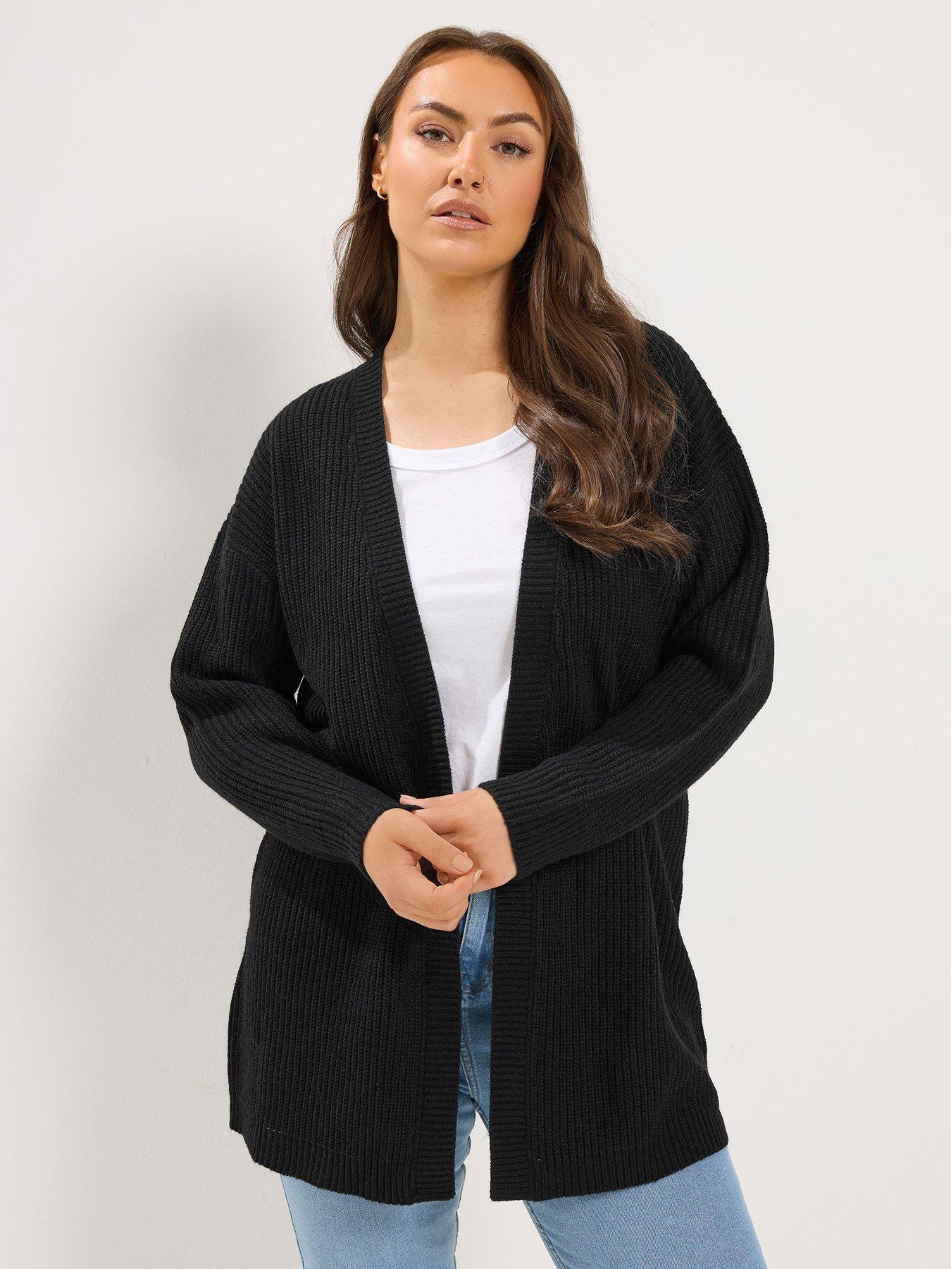 Yours Curve Essential Cardigan - Black